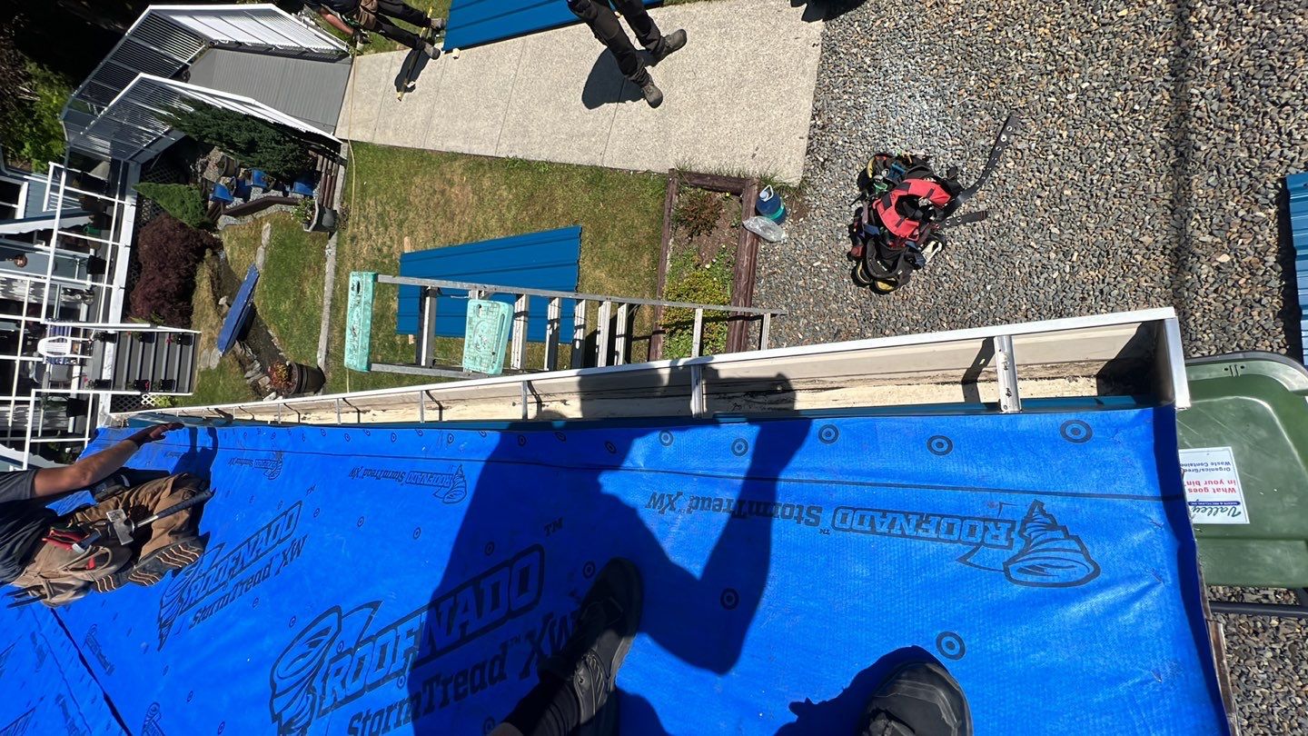 Residential ReRoofing Installation using Duraclad 26ga by Top Notch Roofing Inc