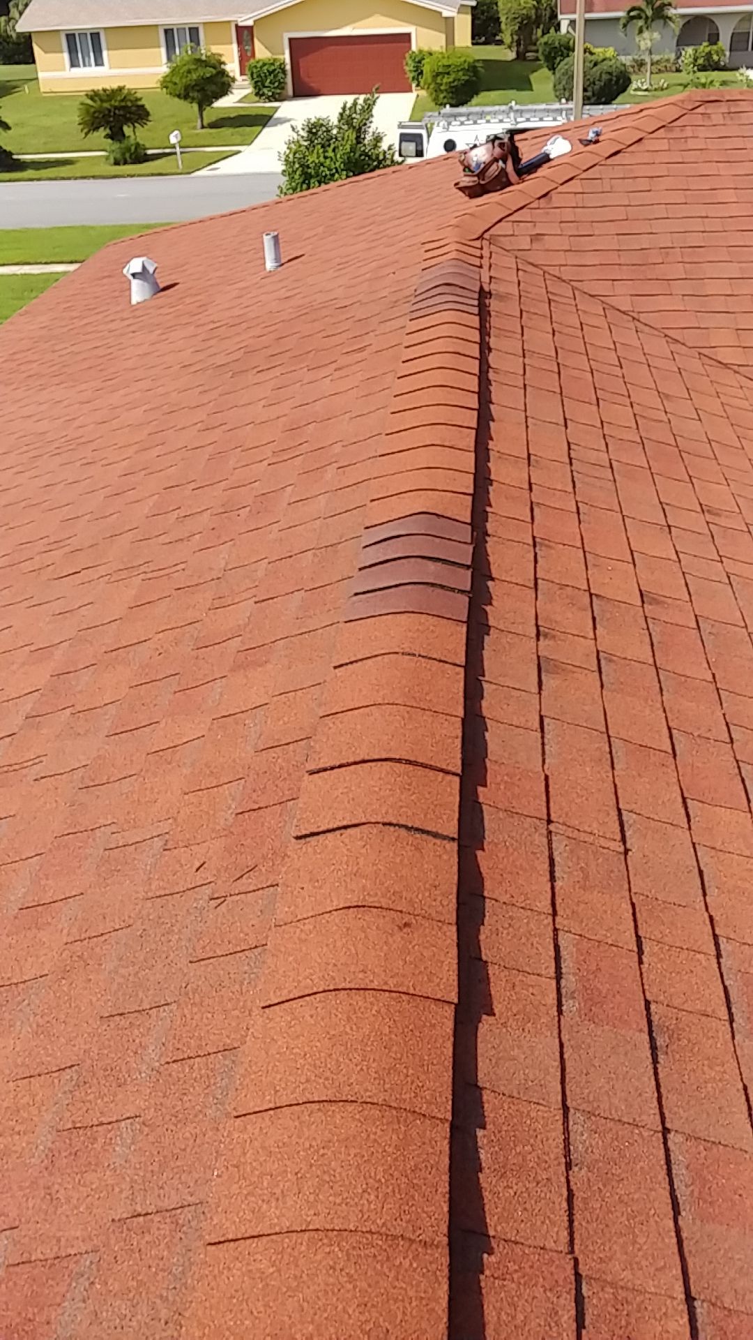 West Palm Beach Asphalt Shingle Roof and Ridge Cap Repair by Aastro Roofing