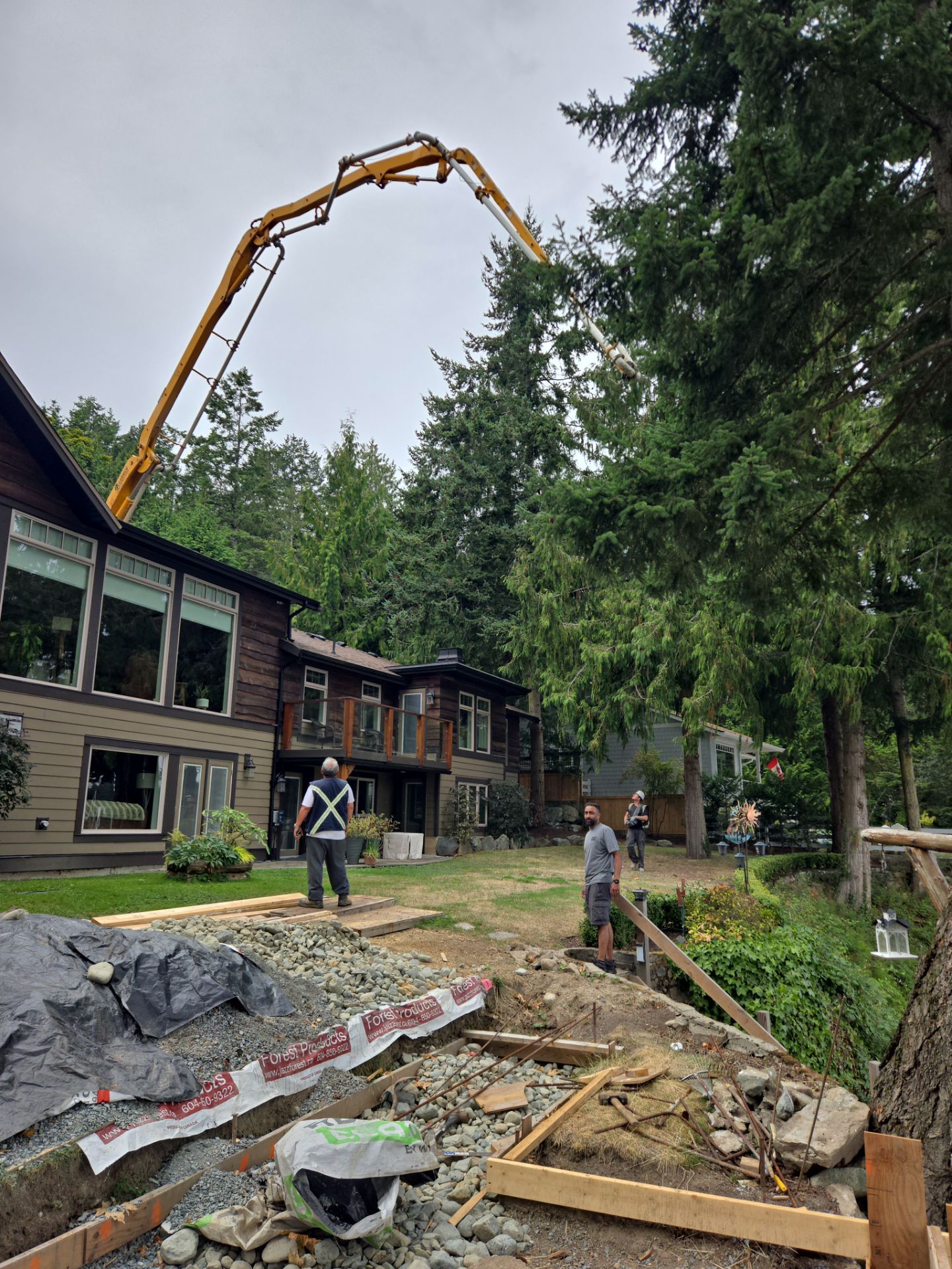 Coastal Landscape Restoration & Retaining Structure - In progress by Habanero Garden and Exterior Care