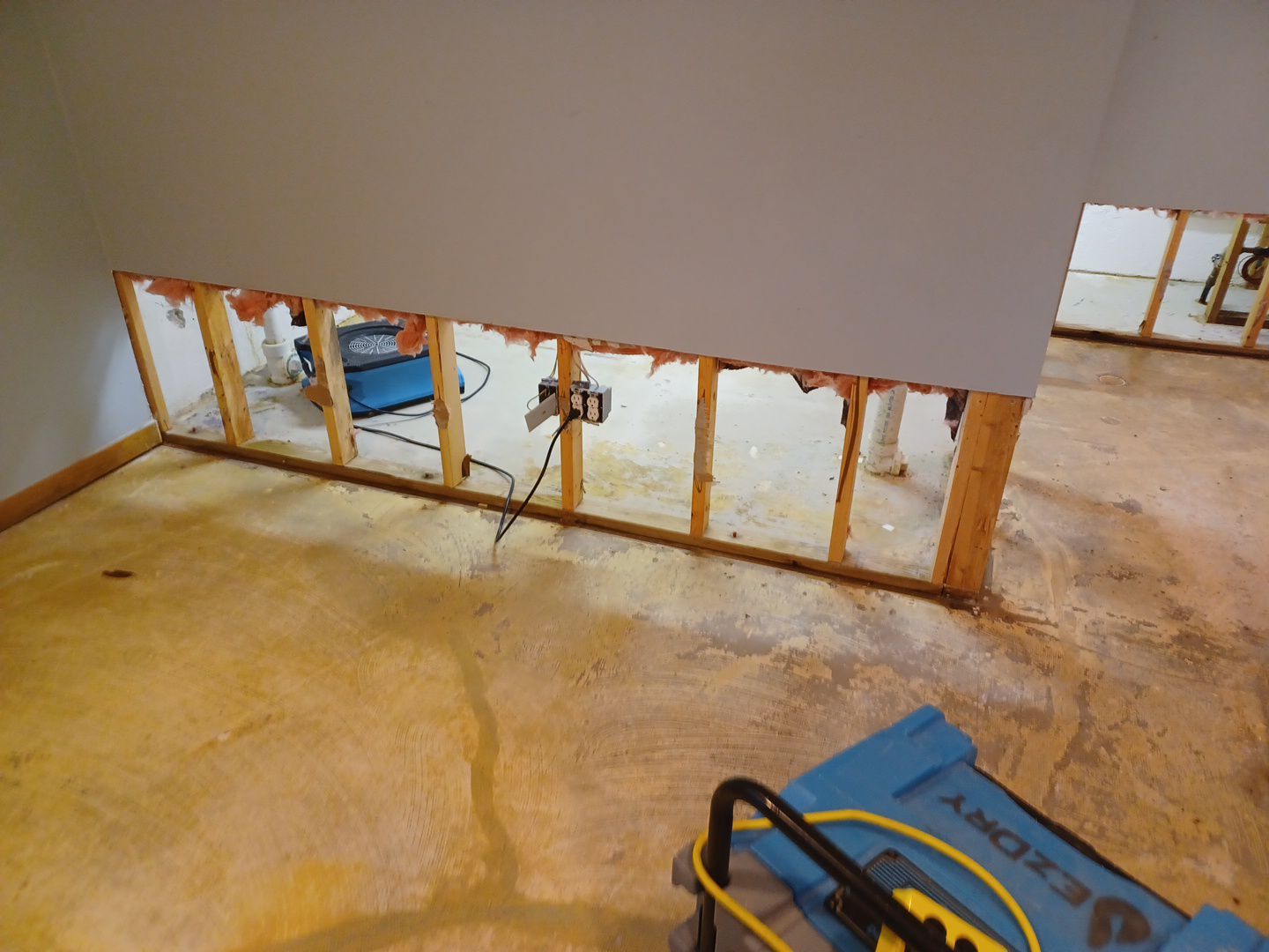 Project in West Bloomfield by EzDry Water Mitigation & Property Restoration