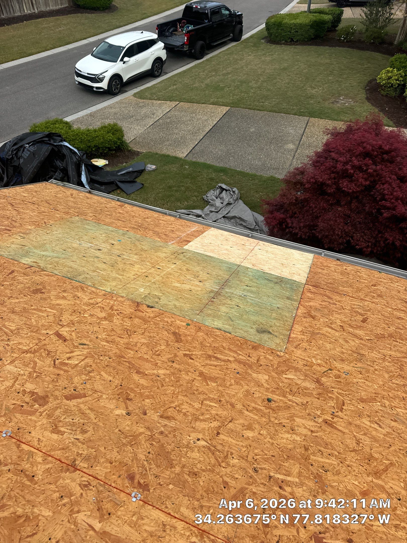 A 5-year-old roof that needed full replacement by North Carolina Roofs