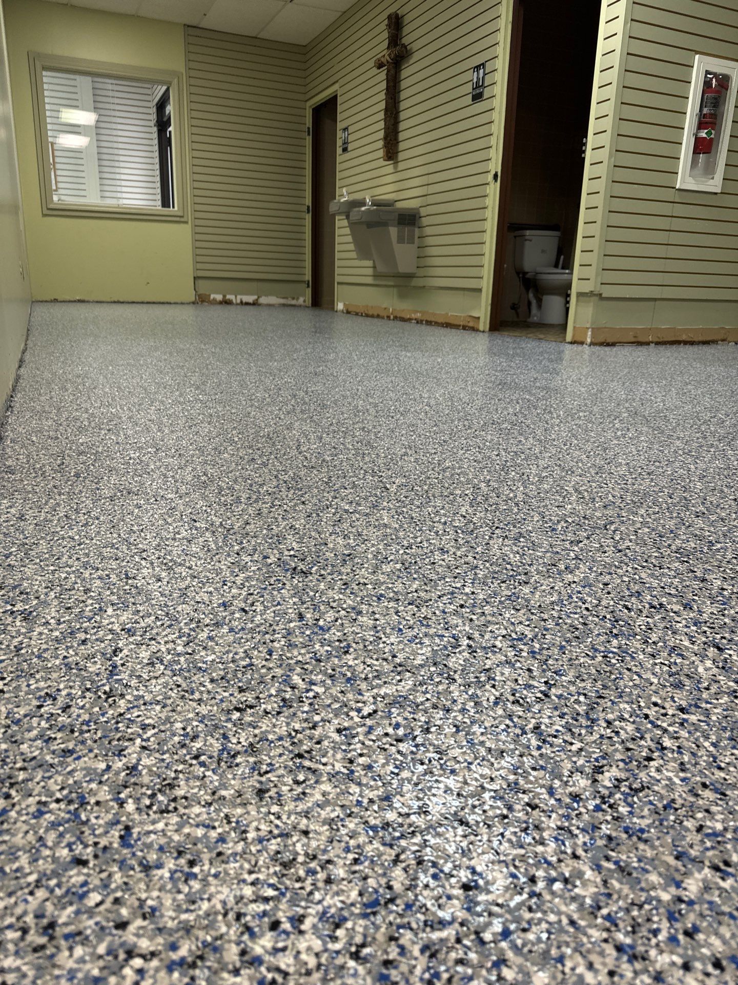 Exterior color change and Epoxy floor. by Gordon Painting
