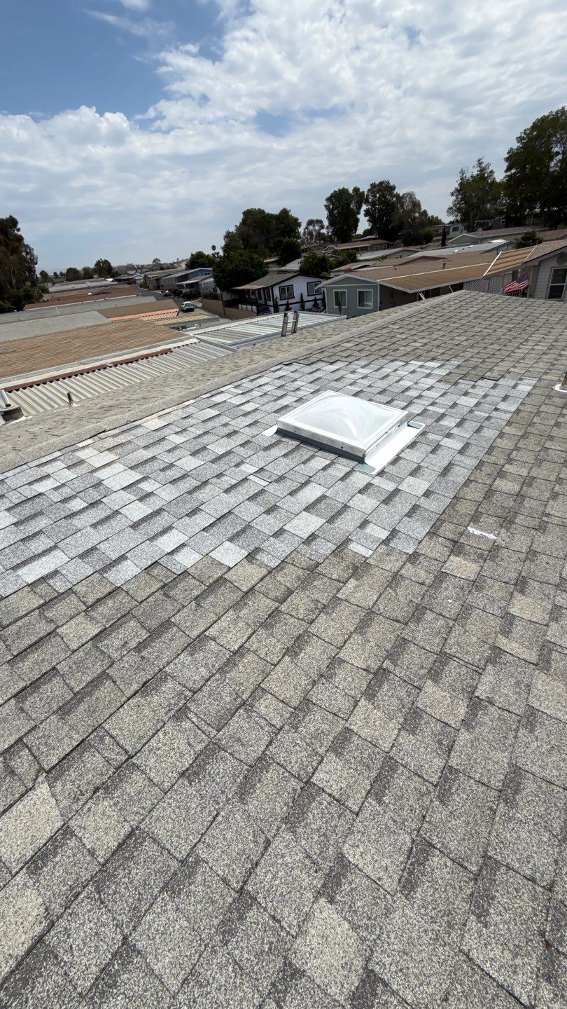 San Diego Skylight Replacement and Asphalt Shingle Roof Repair by Reliable Roofing San Diego Inc.
