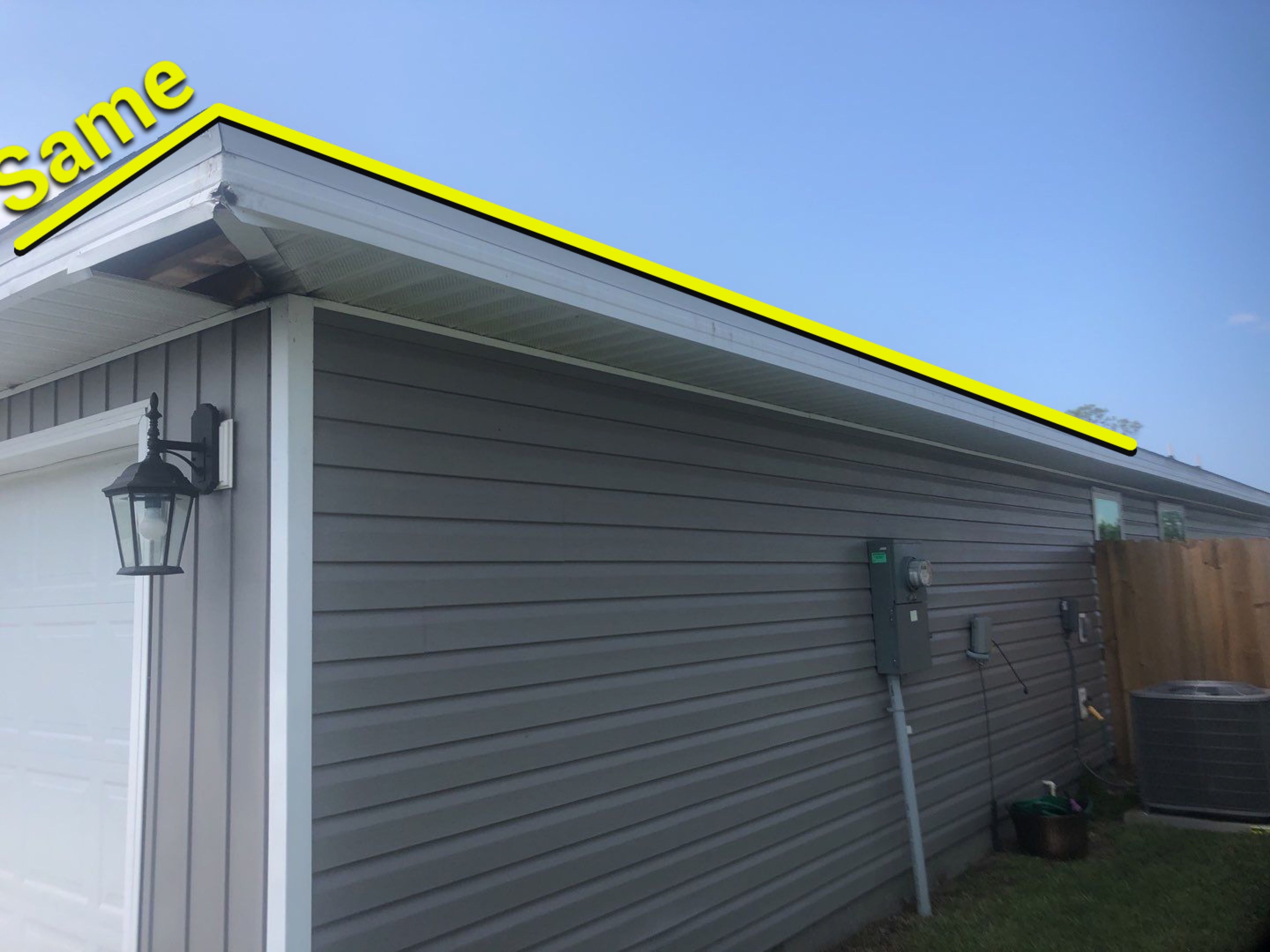 Gutter Installation using K-Style Seamless Gutters and Soffit and Fascia Replacement by Gutter Professors