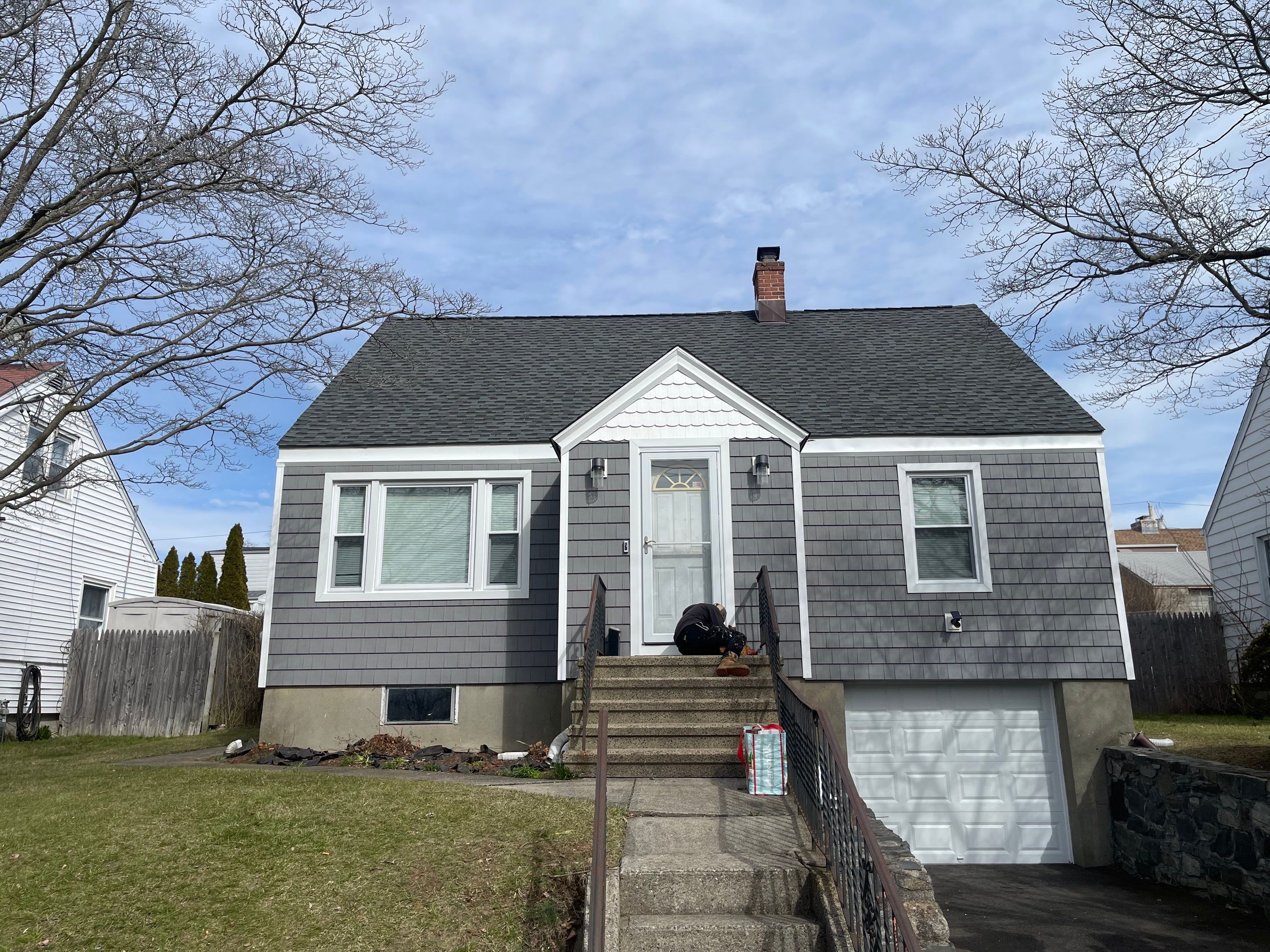 Siding Installation using Certainteed Monogram Charcoal Gray by A Plus Exterior