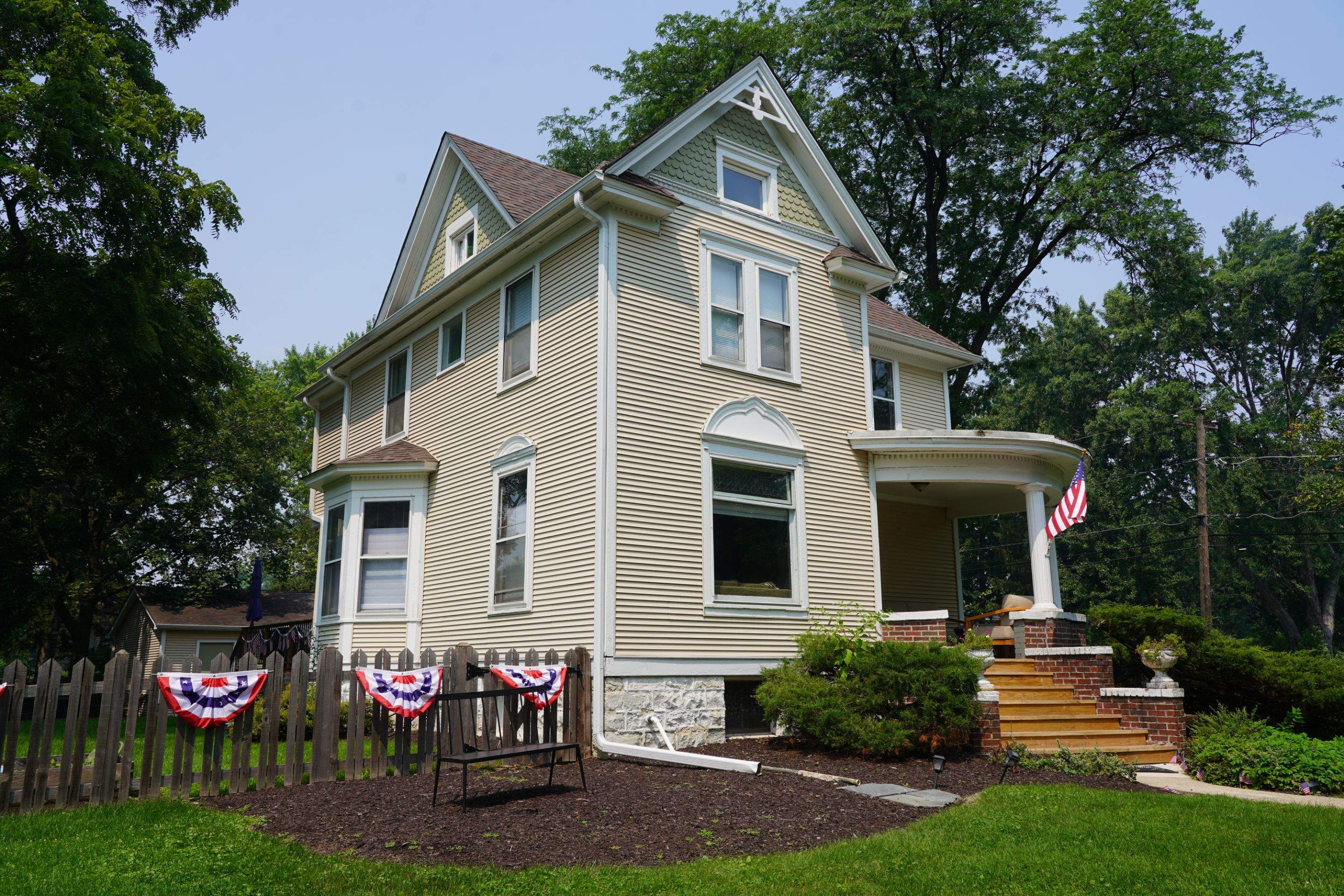 Glen Ellyn Exterior Renovation Featuring James Hardie Siding and Porch Restoration by Great American Exteriors