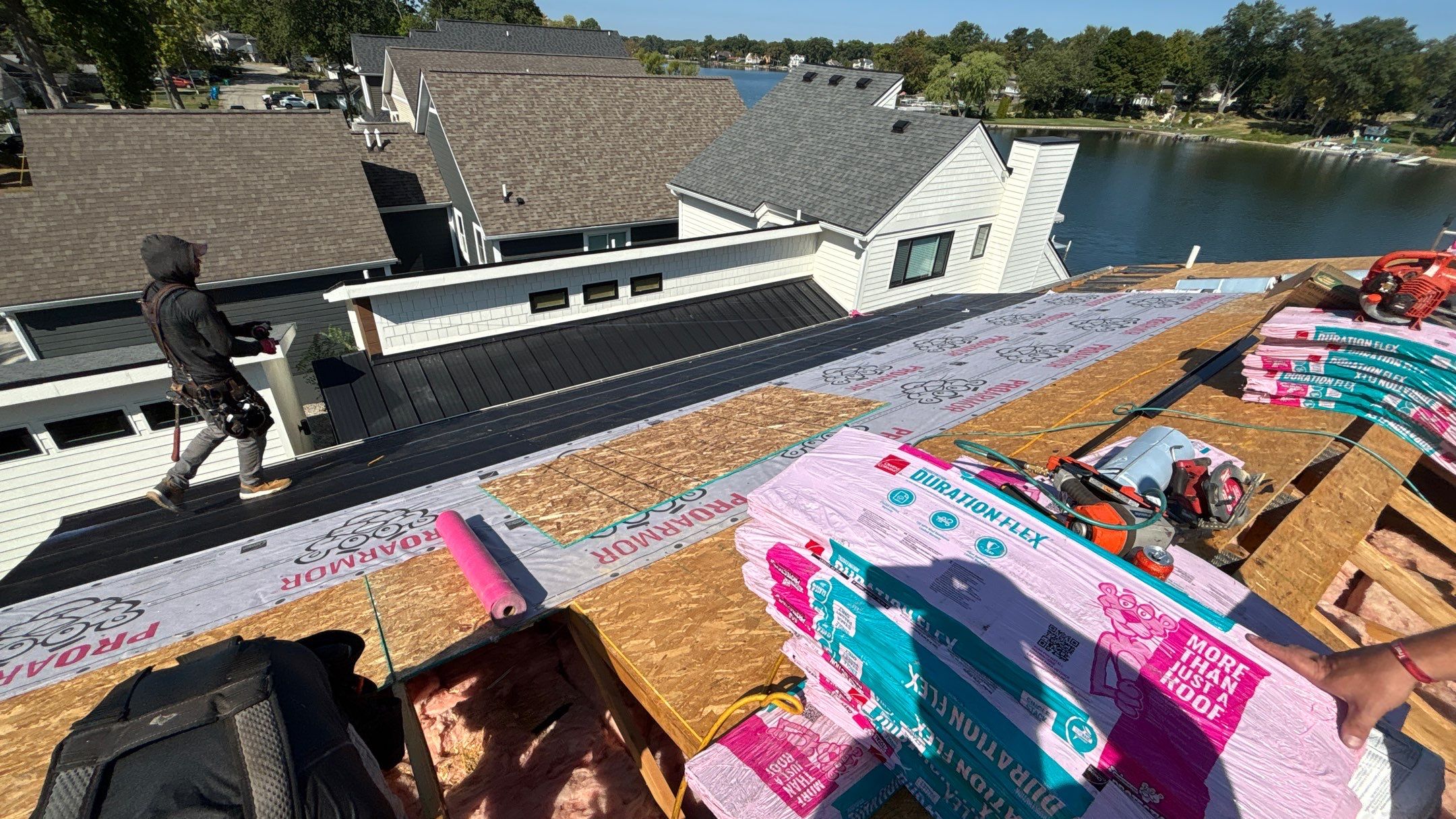 Roof Replacement using Owens Corning Onyx Black by 180 Contractors