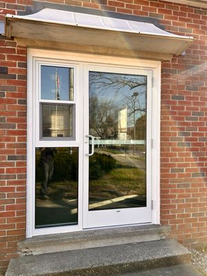 Vernon Town Hall - Commercial Door w/Sidelight and Single-Hung Window