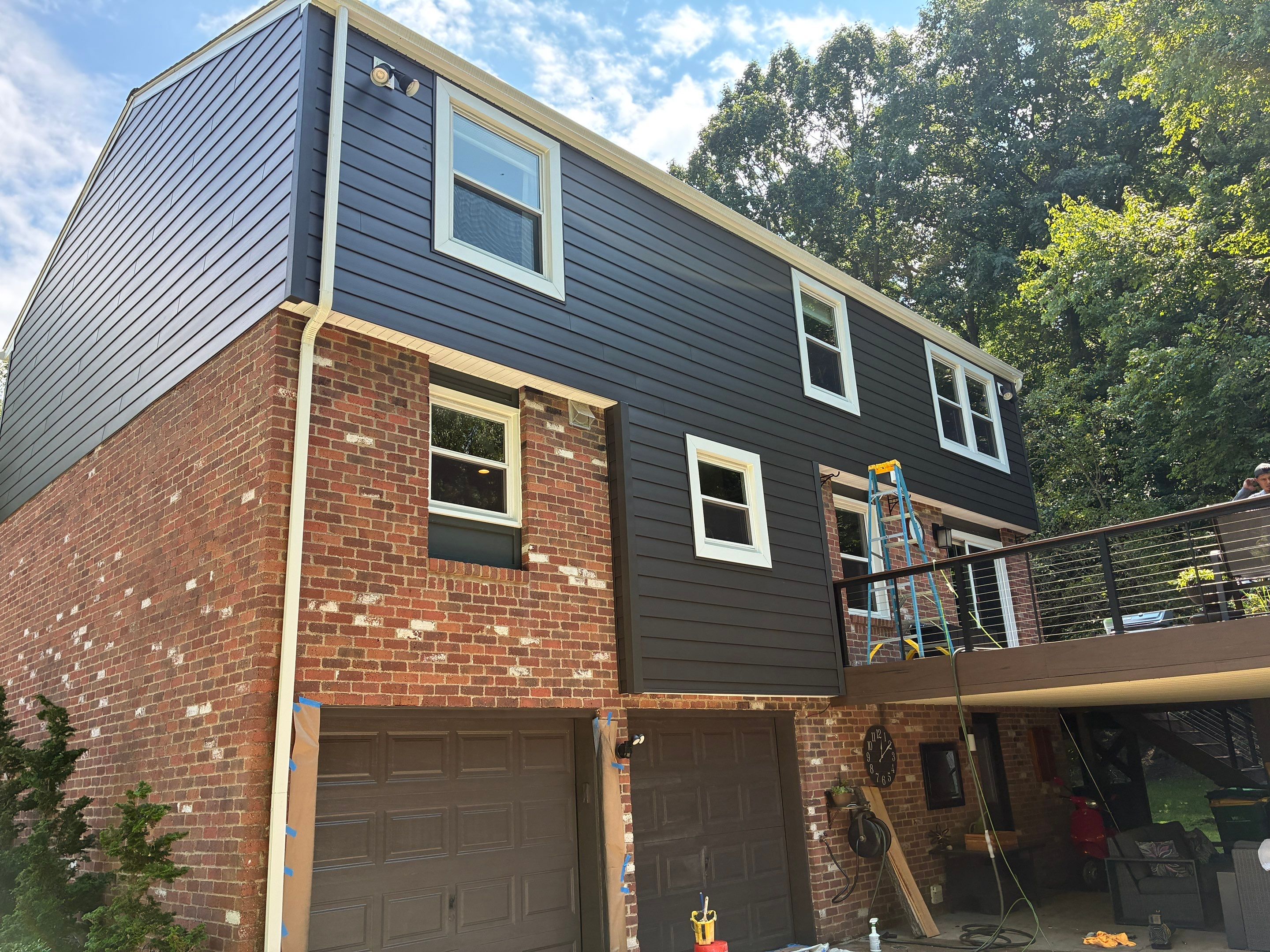 Ascend Siding Replacement and Custom Cedar Porch Renovation in Allison Park by Ideal Siding Pittsburgh