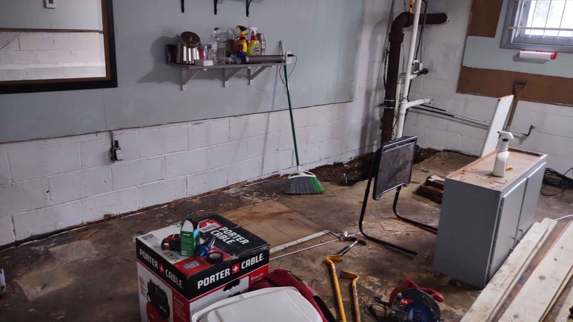 Basement Remodel using Tile by Home Concepts Construction