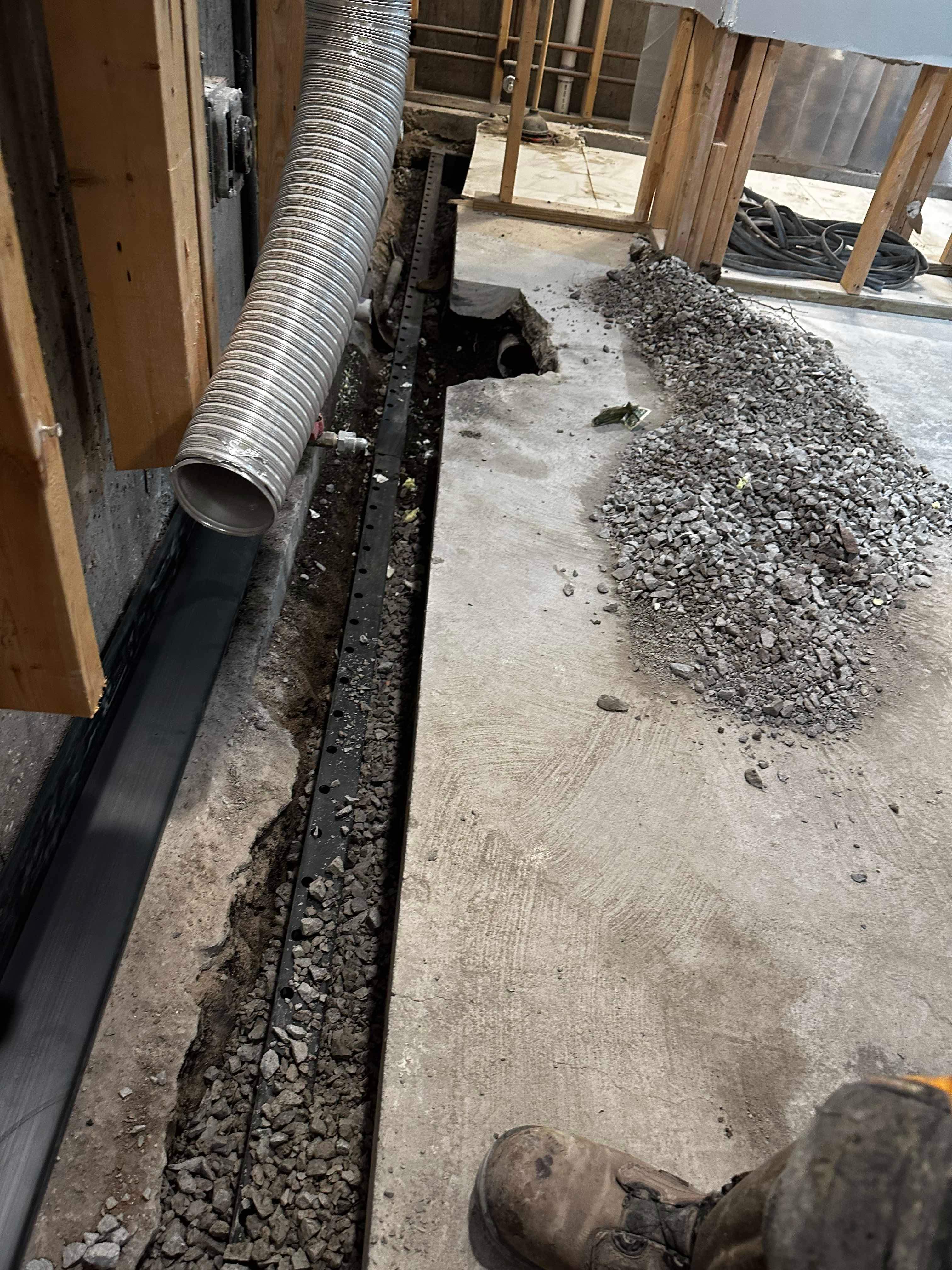 Complete Interior Basement Waterproofing by Allied Water Services