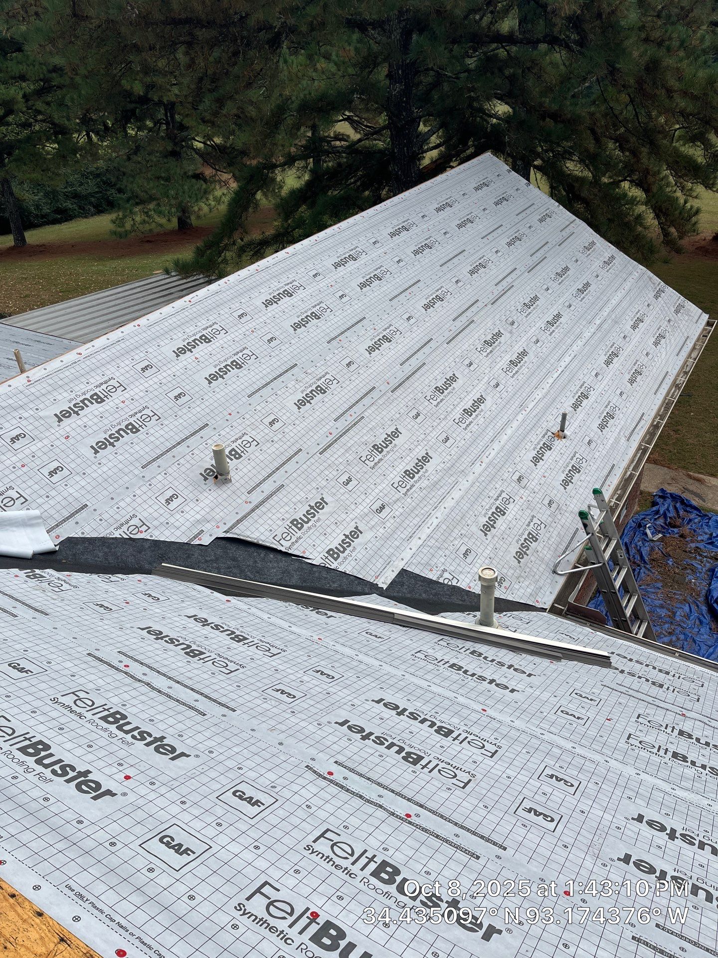 Full Residential Roof Replacement with GAF Timberline HDZ Shingles in Hot Springs by Temple Roofing and Exteriors