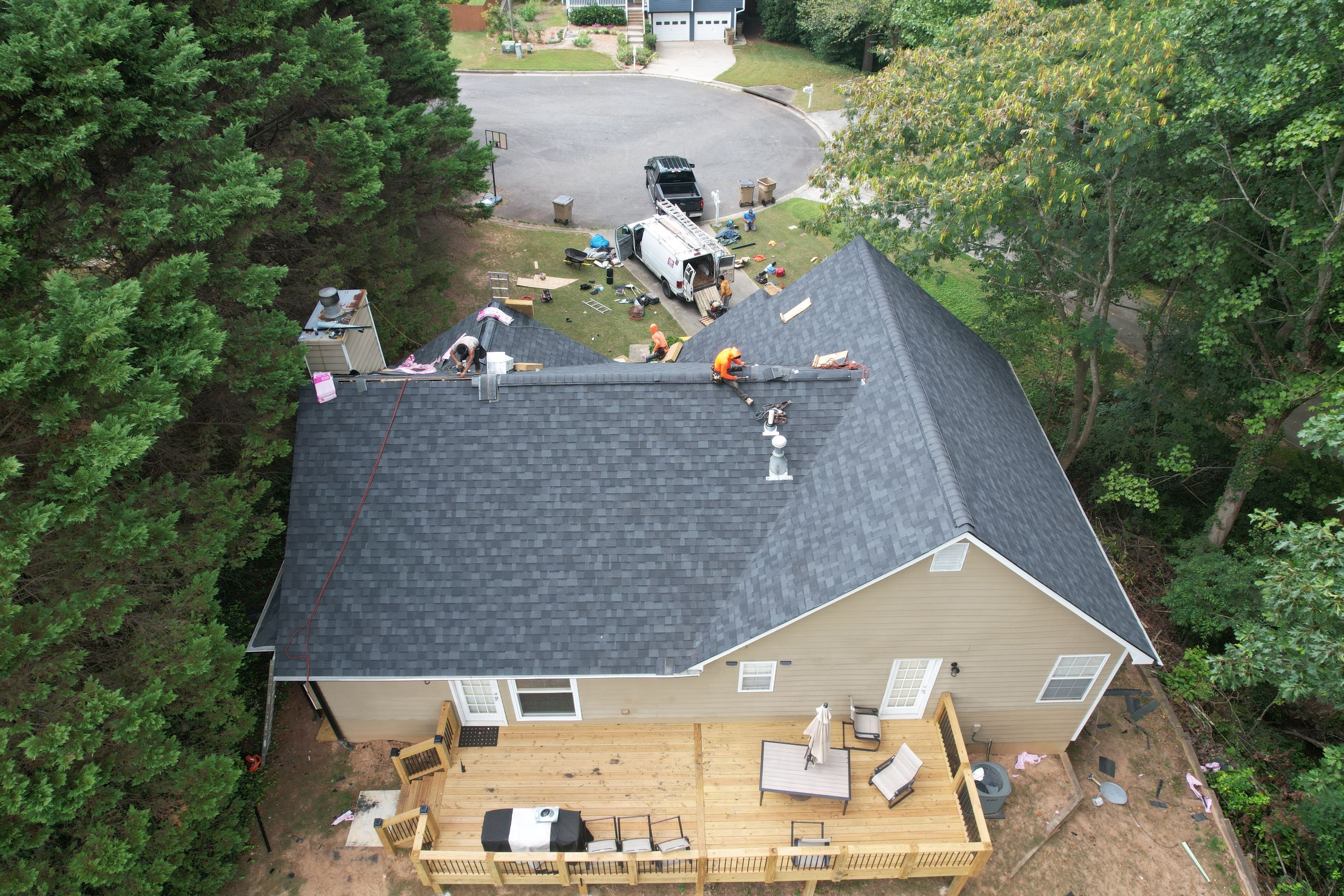 Residential Roof Replacement using Owens Corning Onyx Black by Inspector Roofing and Restoration