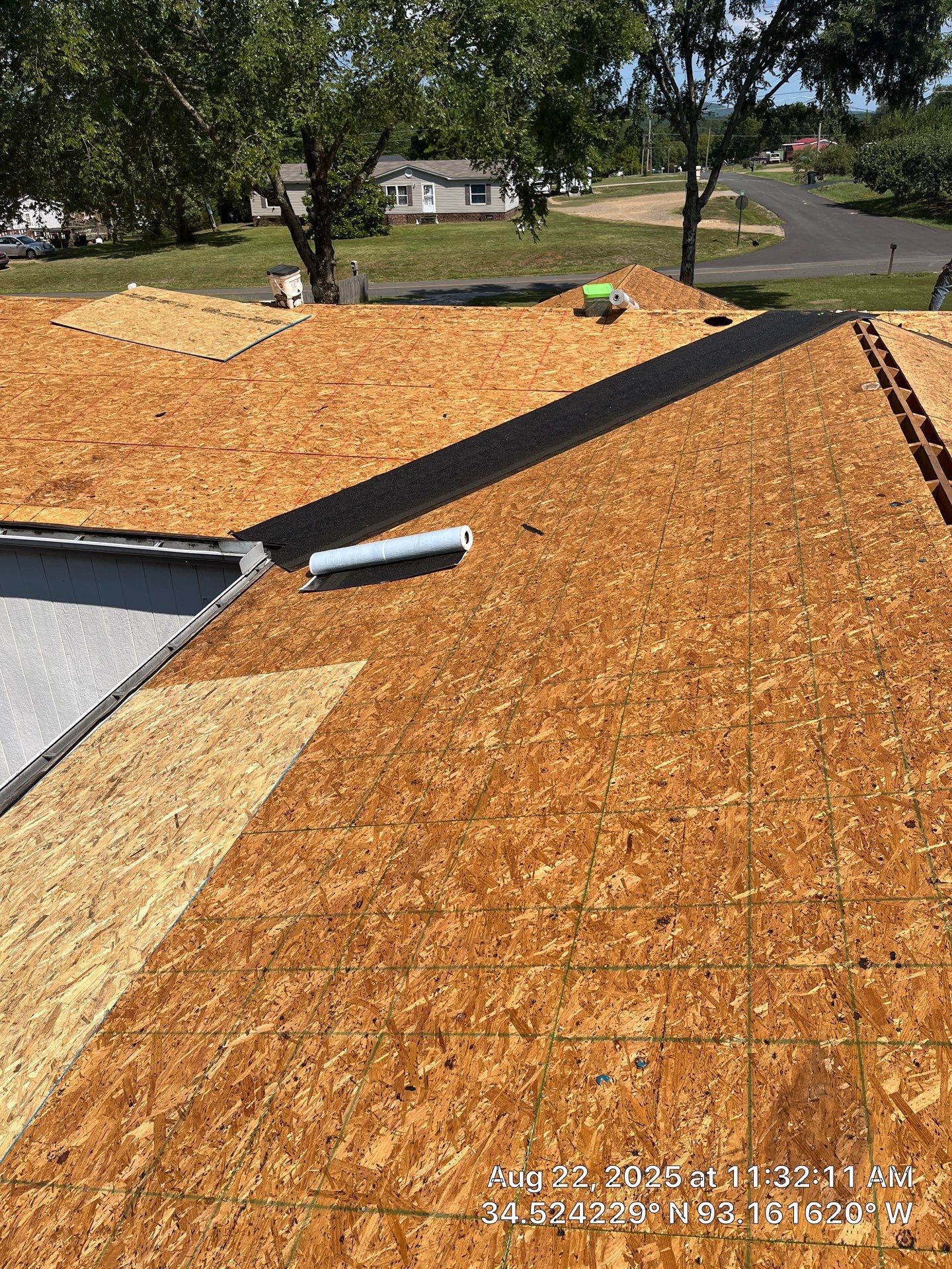 GAF Timberline HDZ Roof Replacement and Decking Repair in Hot Springs by Temple Roofing and Exteriors