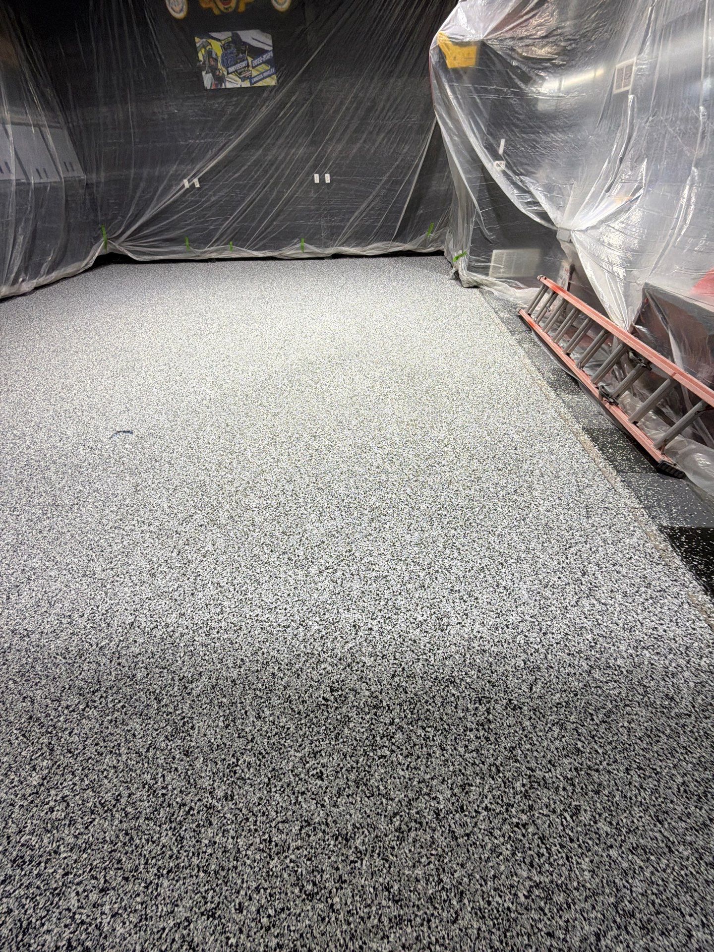 Project in DeWitt, Michigan by Freedom Concrete Coatings. 