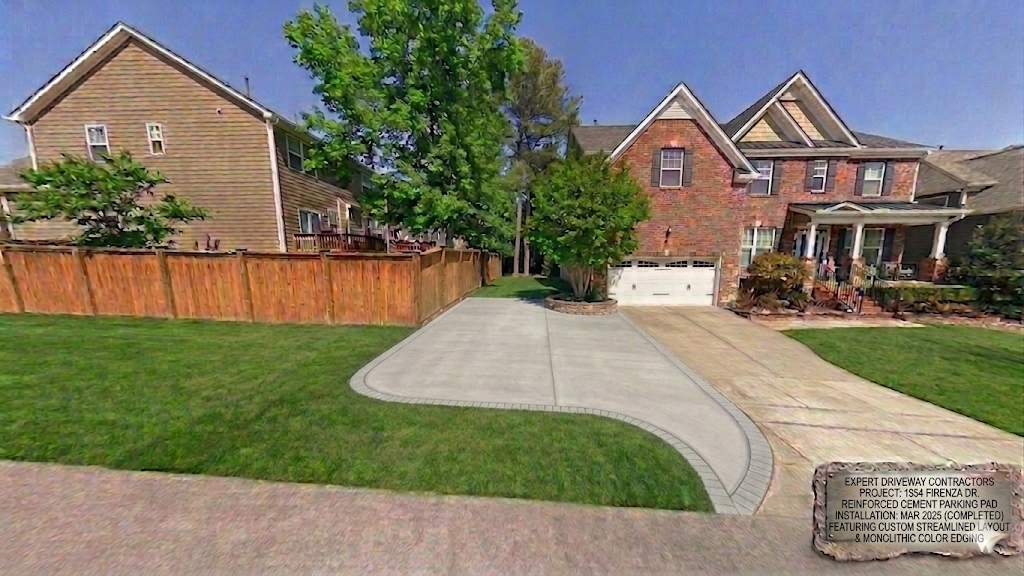Concrete Driveway Expansion & Retaining Wall | Apex, NC by Elite Remodeling and Design LLC