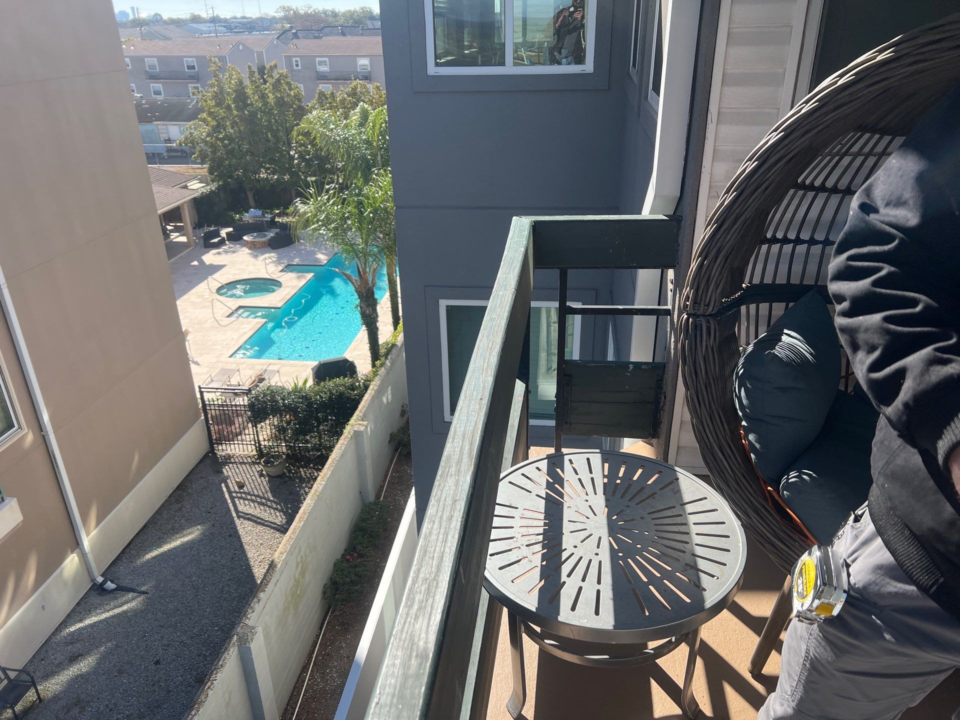 Wood Balcony Railing Replacement in Metairie by King Cole Construction