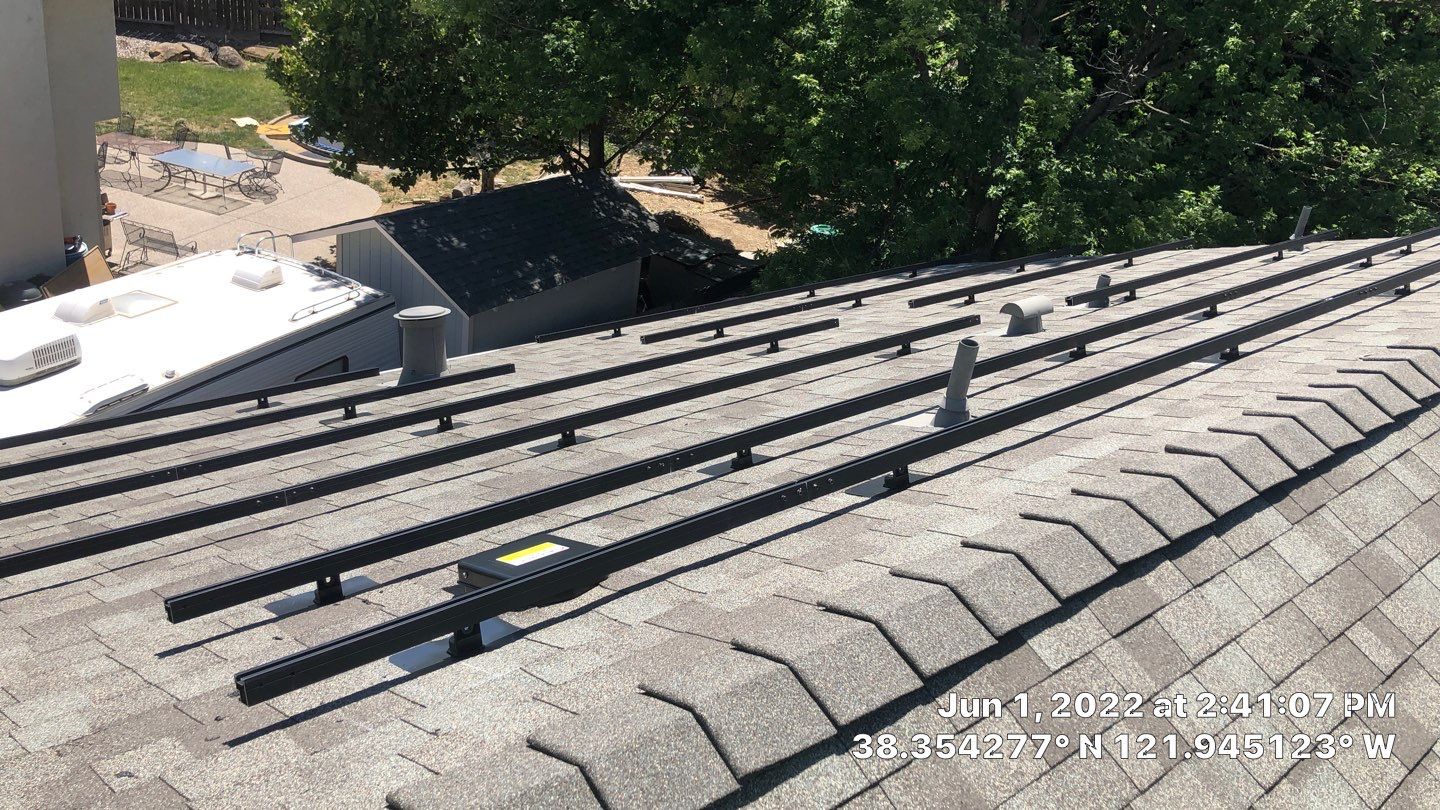 Solar Panel Installation using Solar Panels by Byers Enterprises 