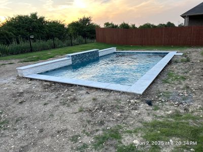 Sleek Geometric Pool with Crisp White Decking