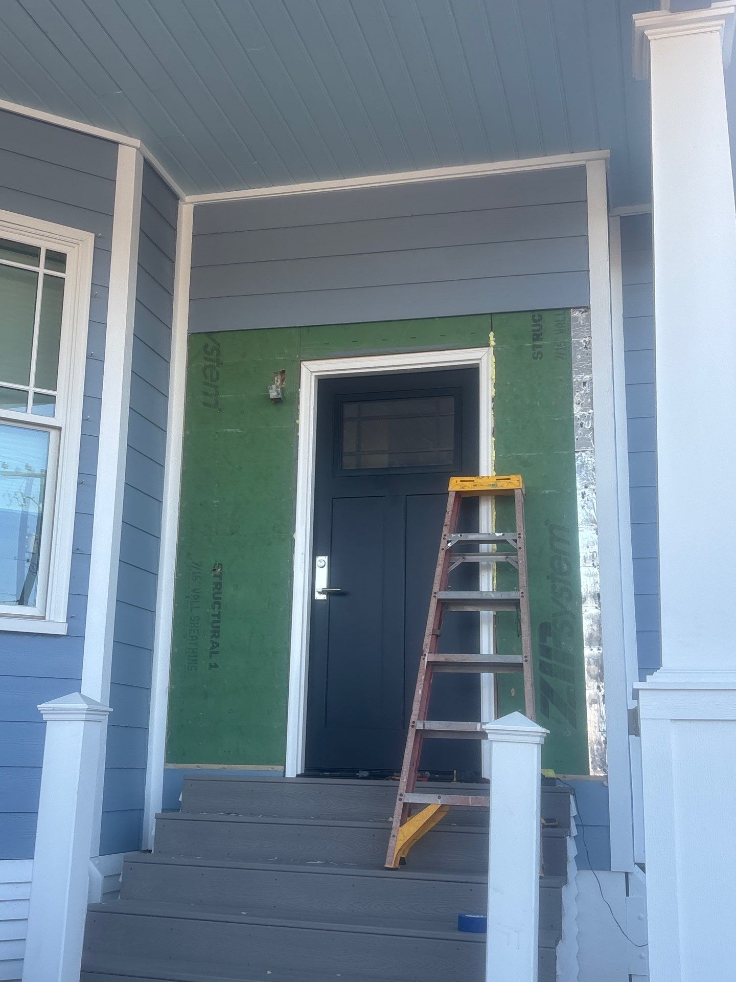 Portland Shore Porch Build and Custom Doors by Bayfront Roofing and Construction