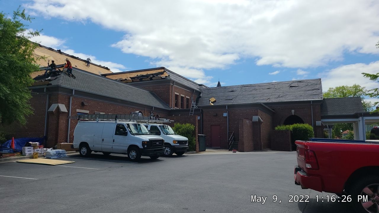 Commercial Roofing Installation using High Grade Asphalt Shingles by Carolina Trophy Roofs