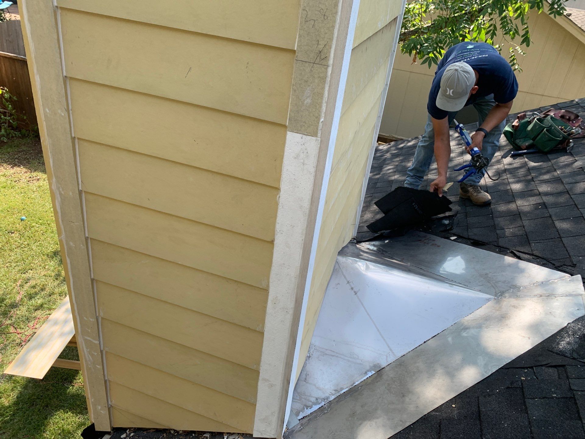 Architectural Shingle Roofing Replacement and Decking Repair in Cedar Park by Caliber Restoration LLC