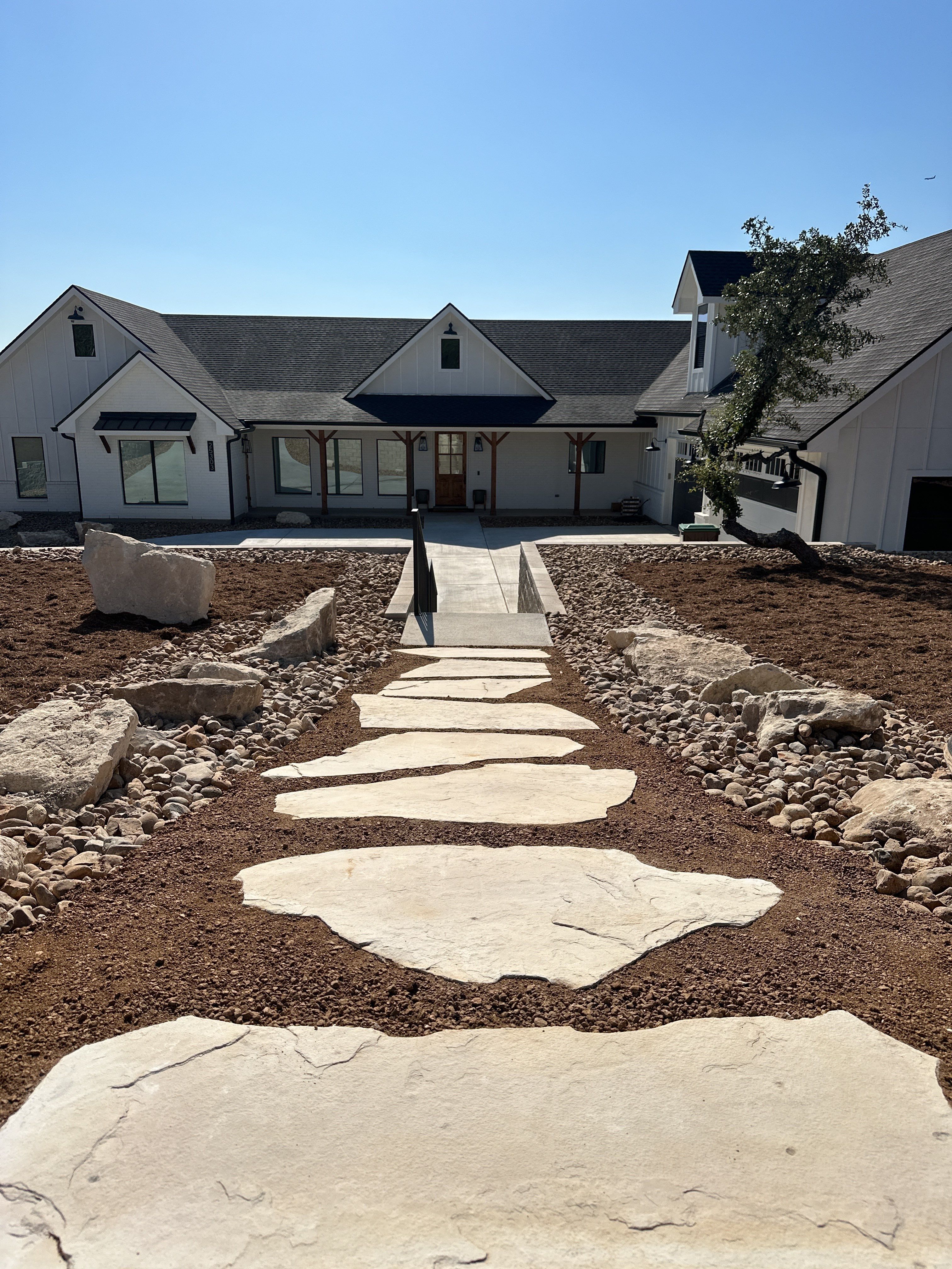 Xeriscape on Modern Home by Singer Services