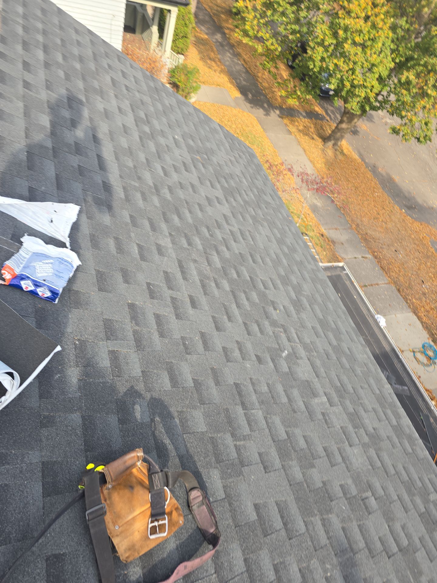 Residential Roofing Installation using GAF HDZ shingles by Gellings Roofing and Siding LLC