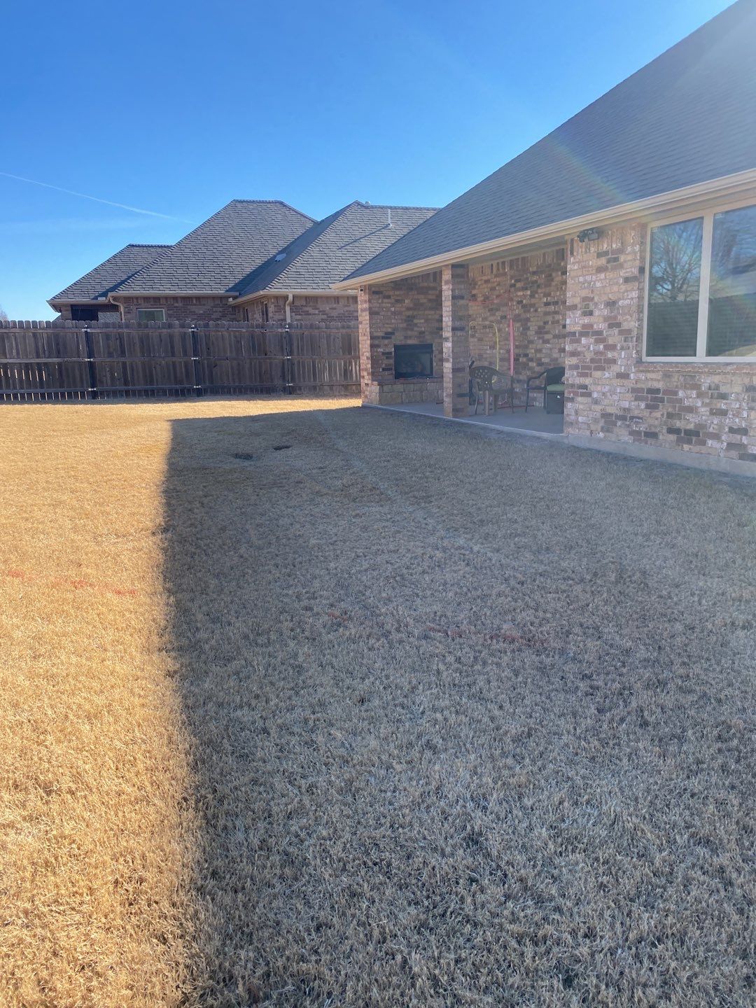 Concrete Slab , Retaining Wall , Fence, and landscape. by Clays Services Inc
