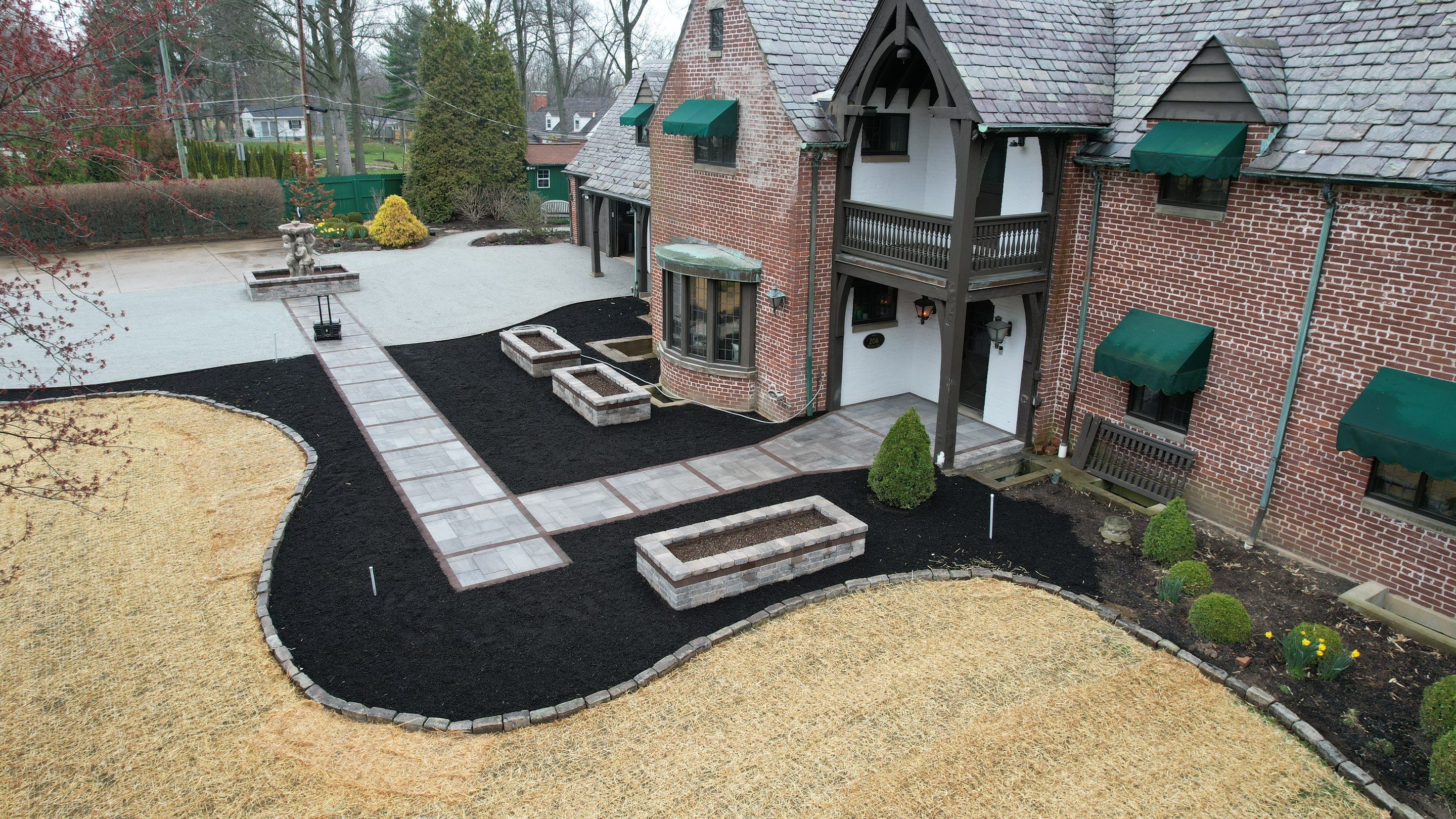 Hardscape Design & Install using Unilock Products by Reisenberg’s Lawn & Landscape, LLC