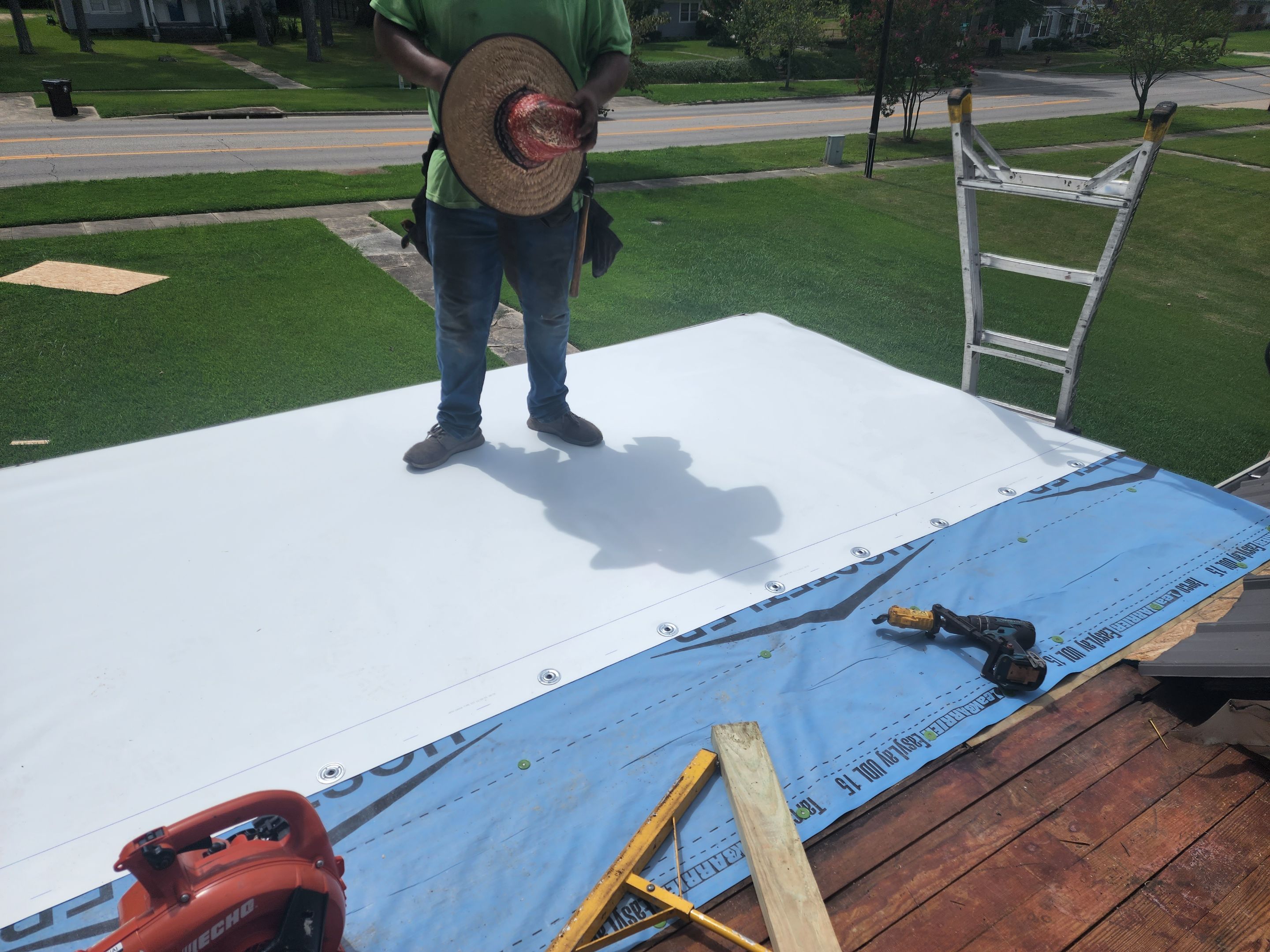 Residential PVC Installation in Prescott, Arkansas by Hostetler Roofing