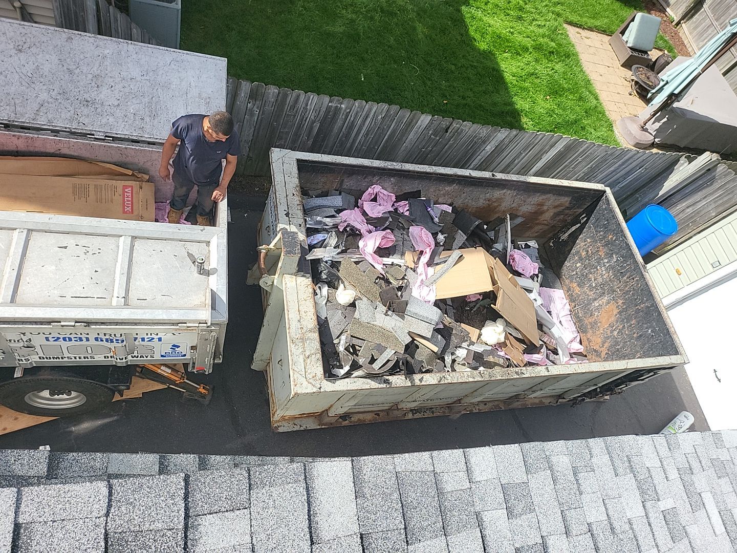 Residential Roofing Installation using Owens Corning TruDefinition Sierra Gray by A Plus Exterior