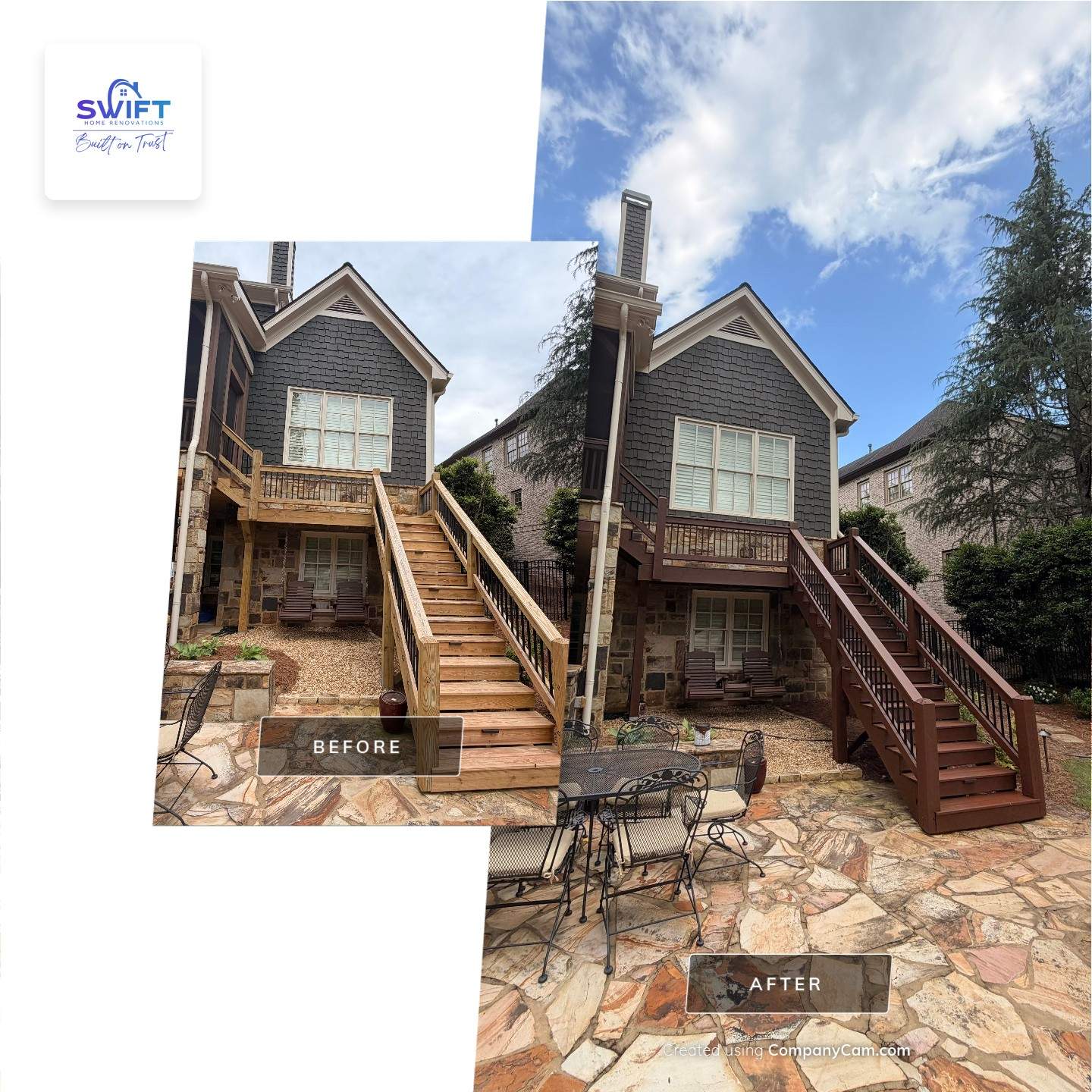 Comprehensive Interior and Exterior Painting With Custom Deck Staining by Swift Home Renovations