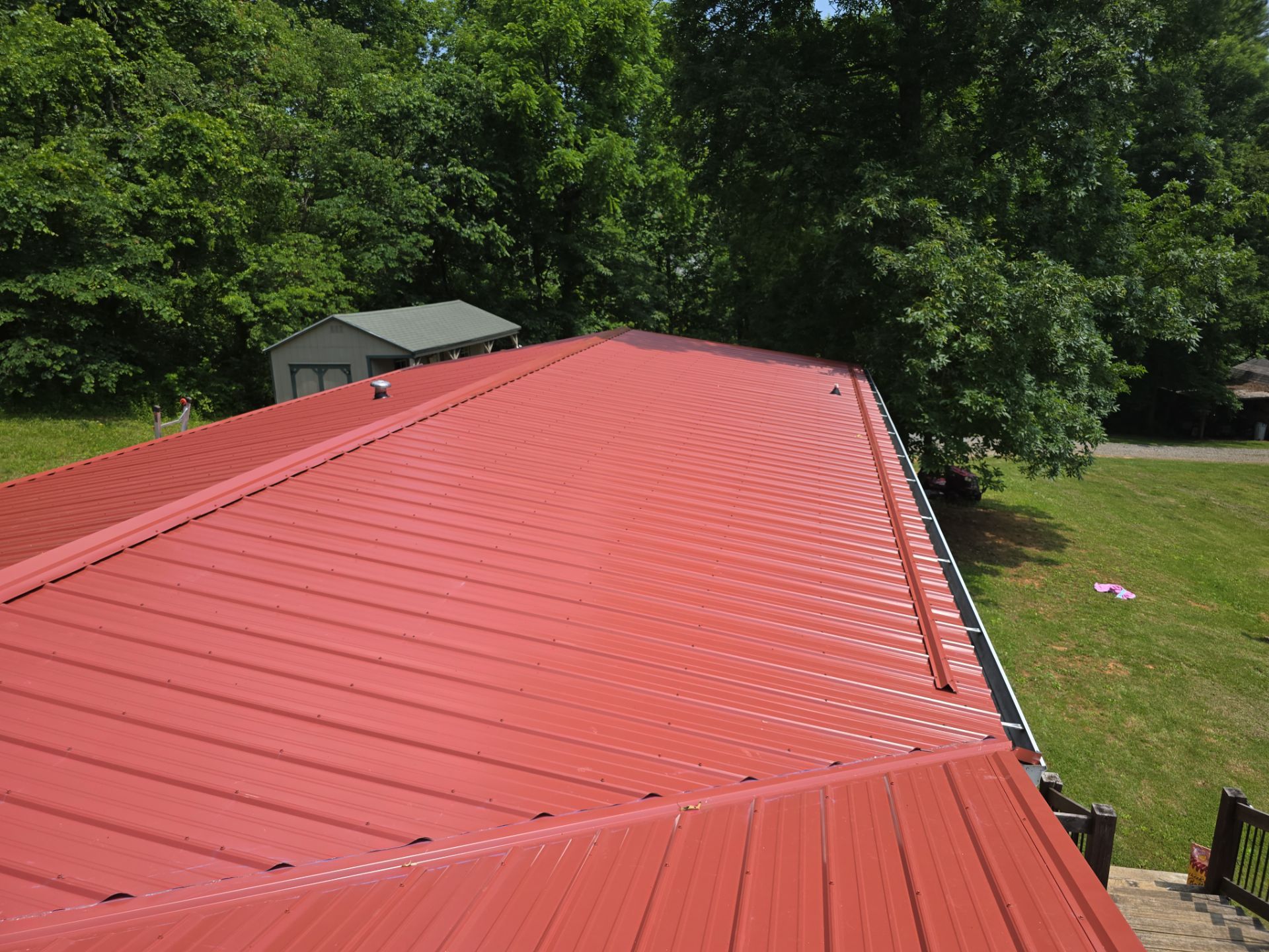 Barn Red Metal Roof by Omnia Roofing