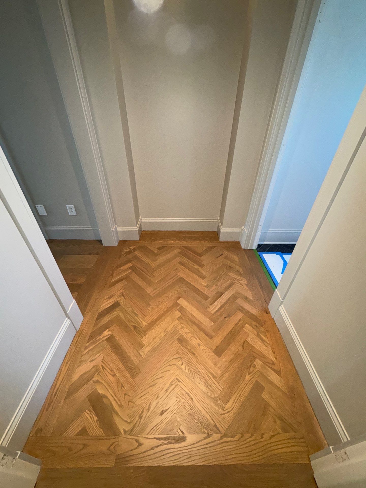 Sand and Finish, Herringbone Feature! by RTBaldwin Hardwood Floors