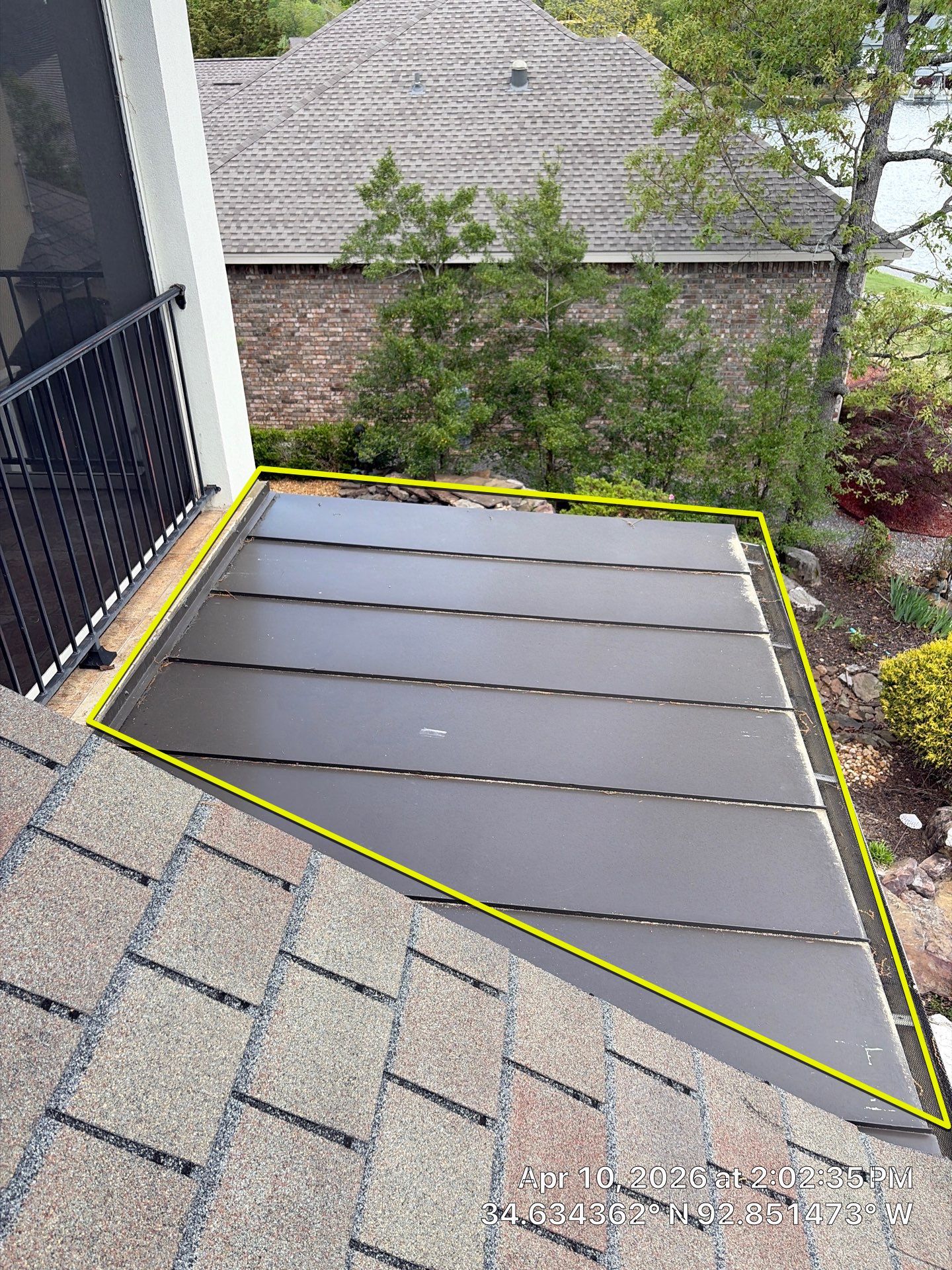 Shingle Roof Damage Assessment in Hot Springs Village by Temple Roofing and Exteriors