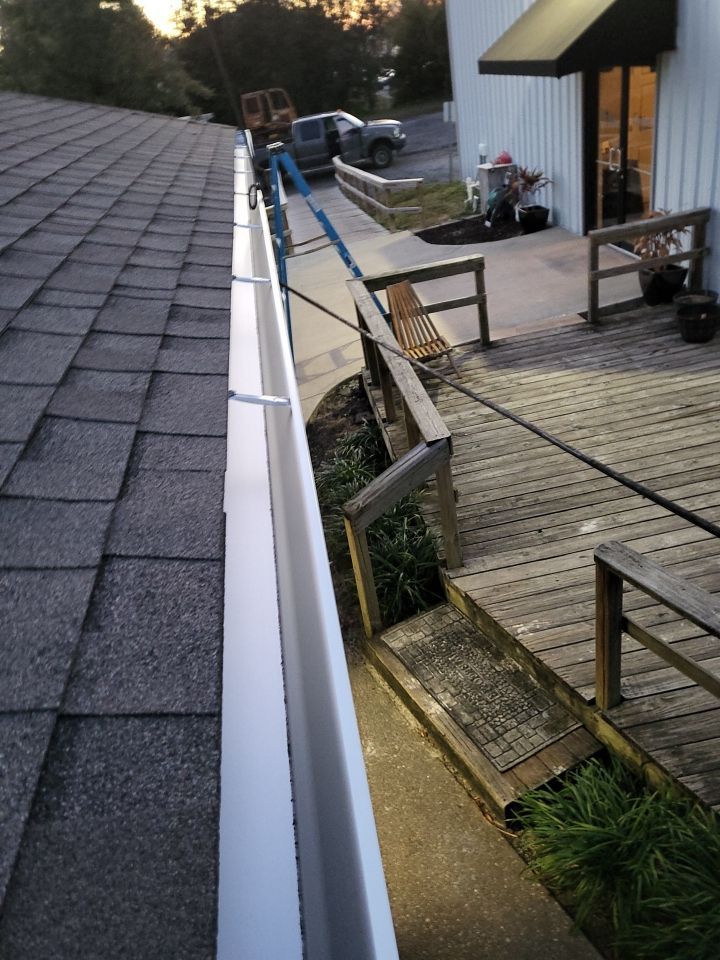 Gutter Installation using Wicker K-Style Seamless Gutters by Gutter Professors