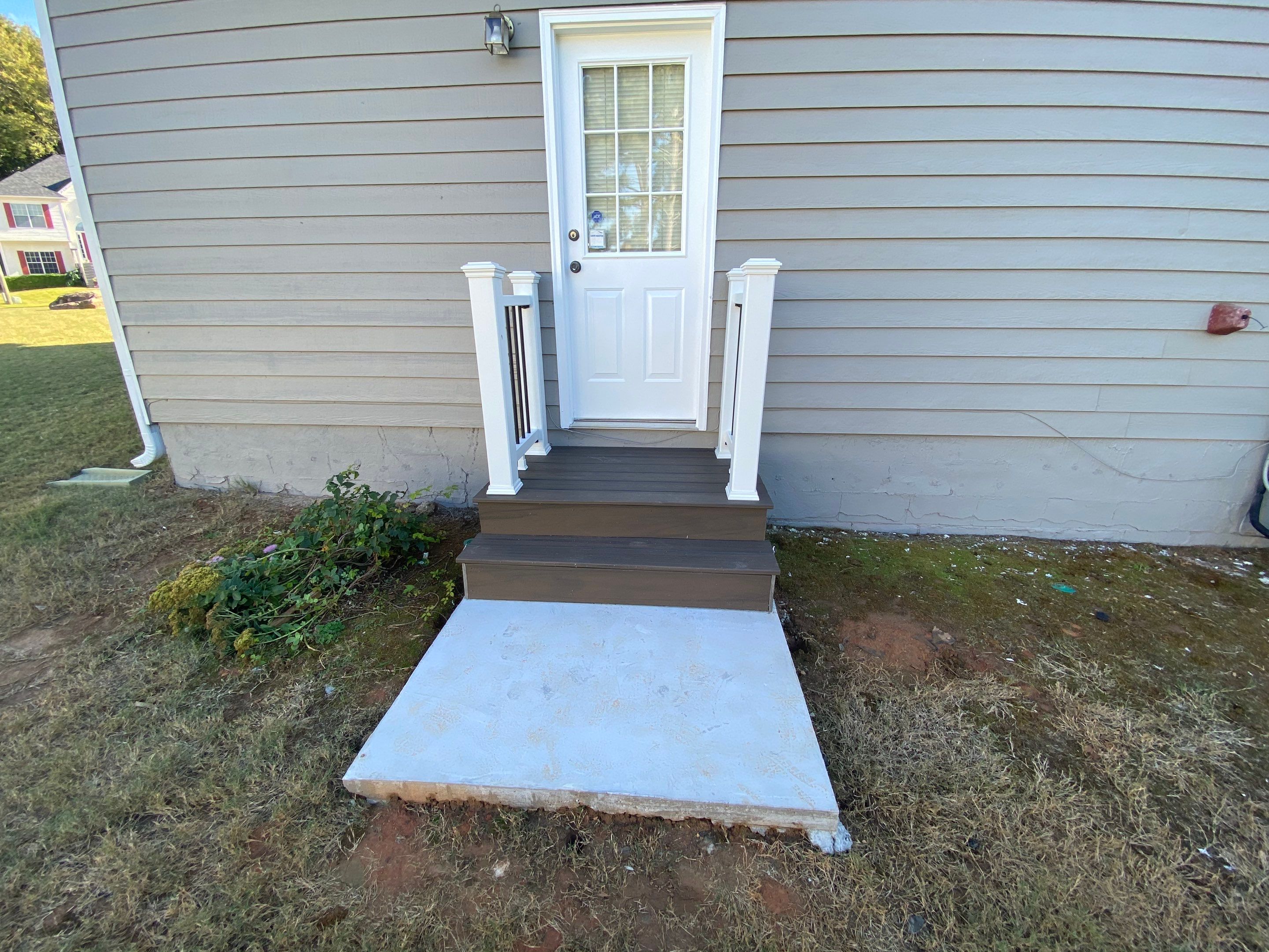 Elevated Wood Deck and Composite Step Replacement in Ellenwood by Swift Home Renovations 
