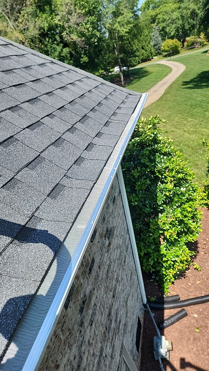 Gutter guard instalation  by Power Wash Masters LLC