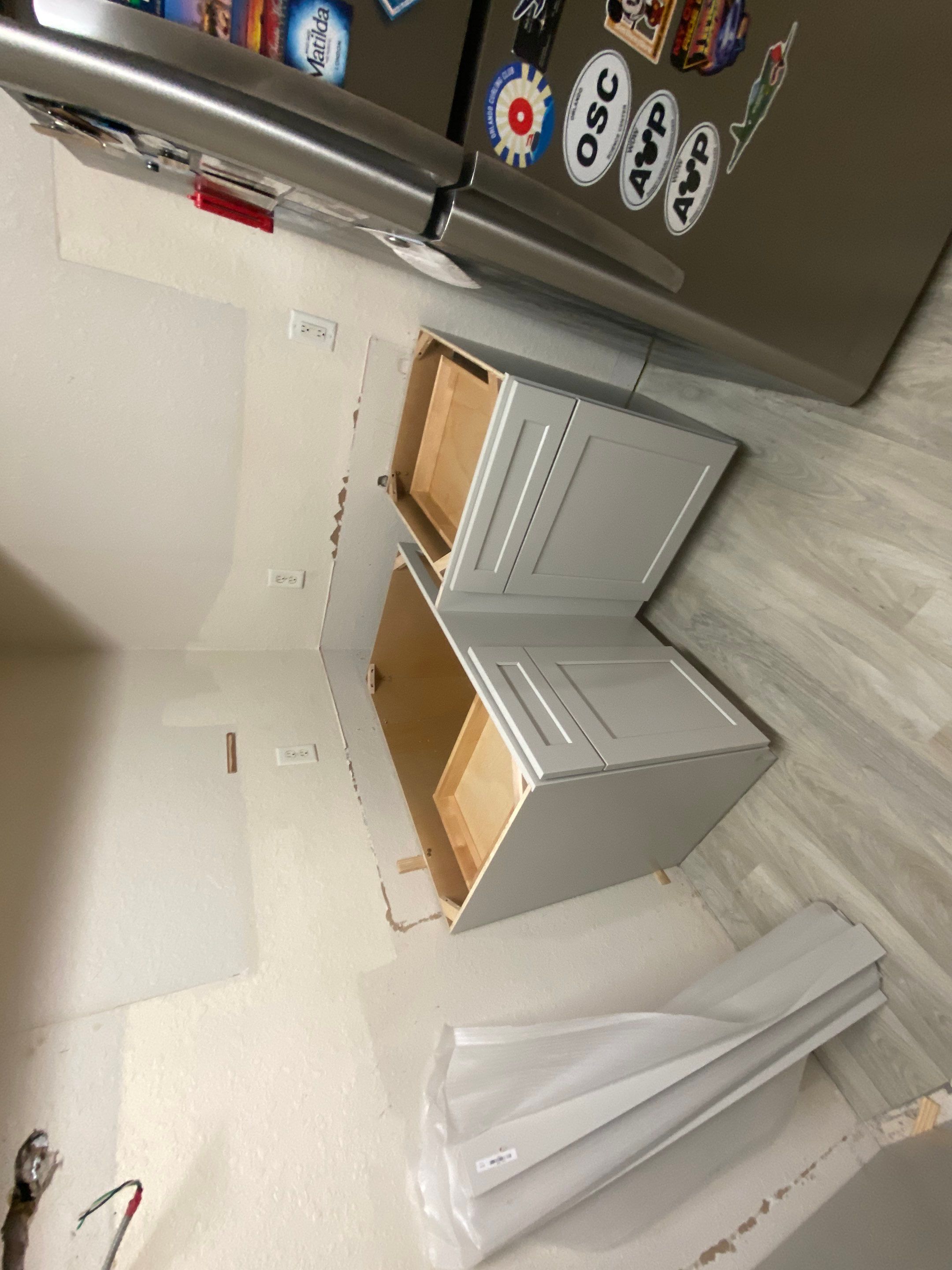 Home Remodel using LVP Flooring and Cabinets by HandyMangum