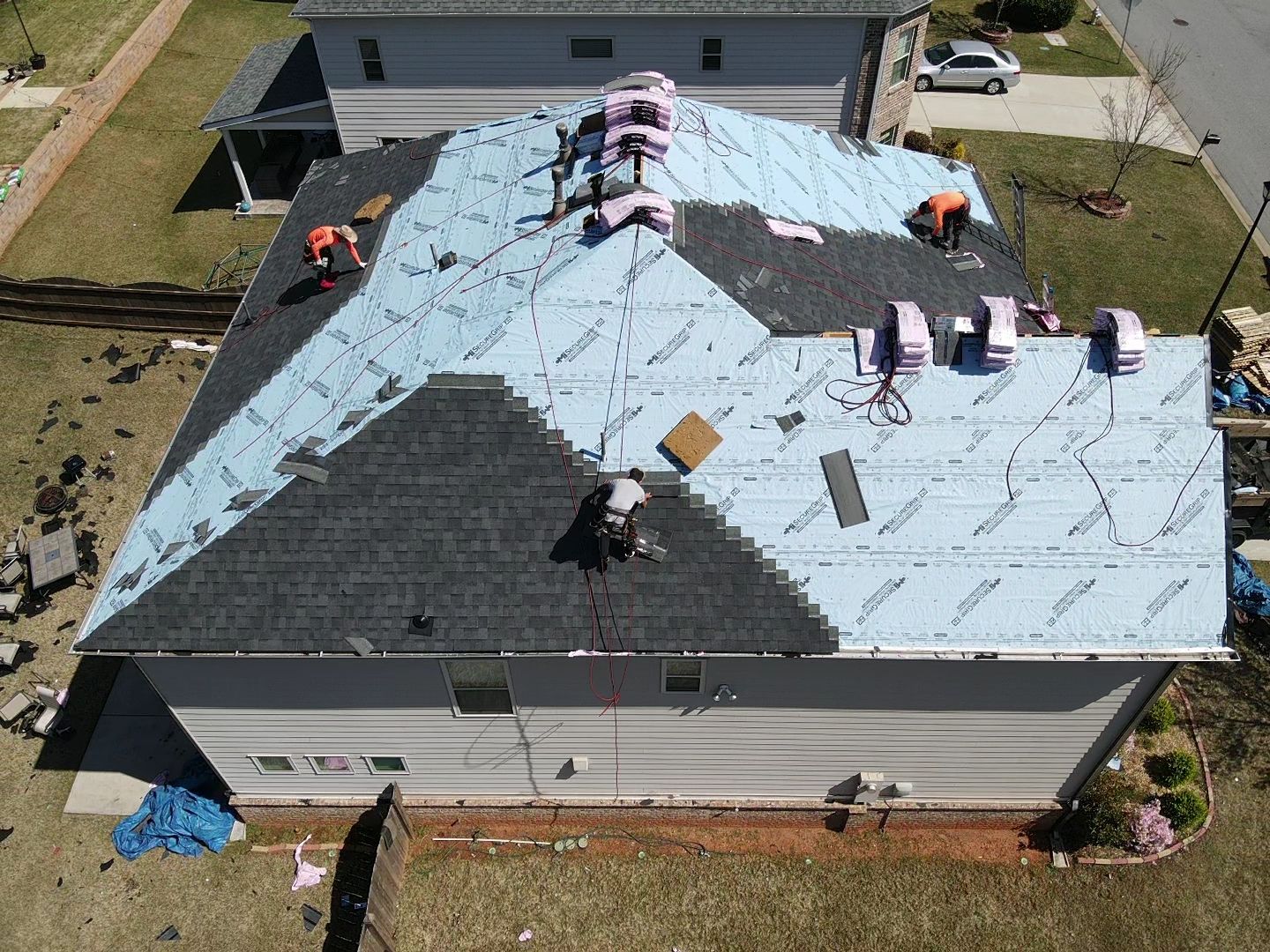 Residential Roofing Installation using Owens Corning by Inspector Roofing and Restoration
