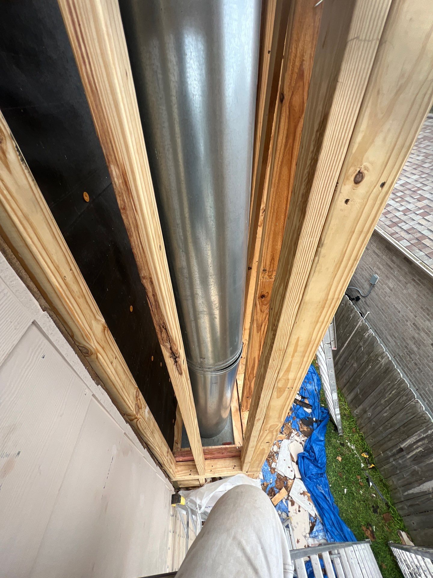 Chimney looks good but its BAD! by Bayfront Roofing and Construction