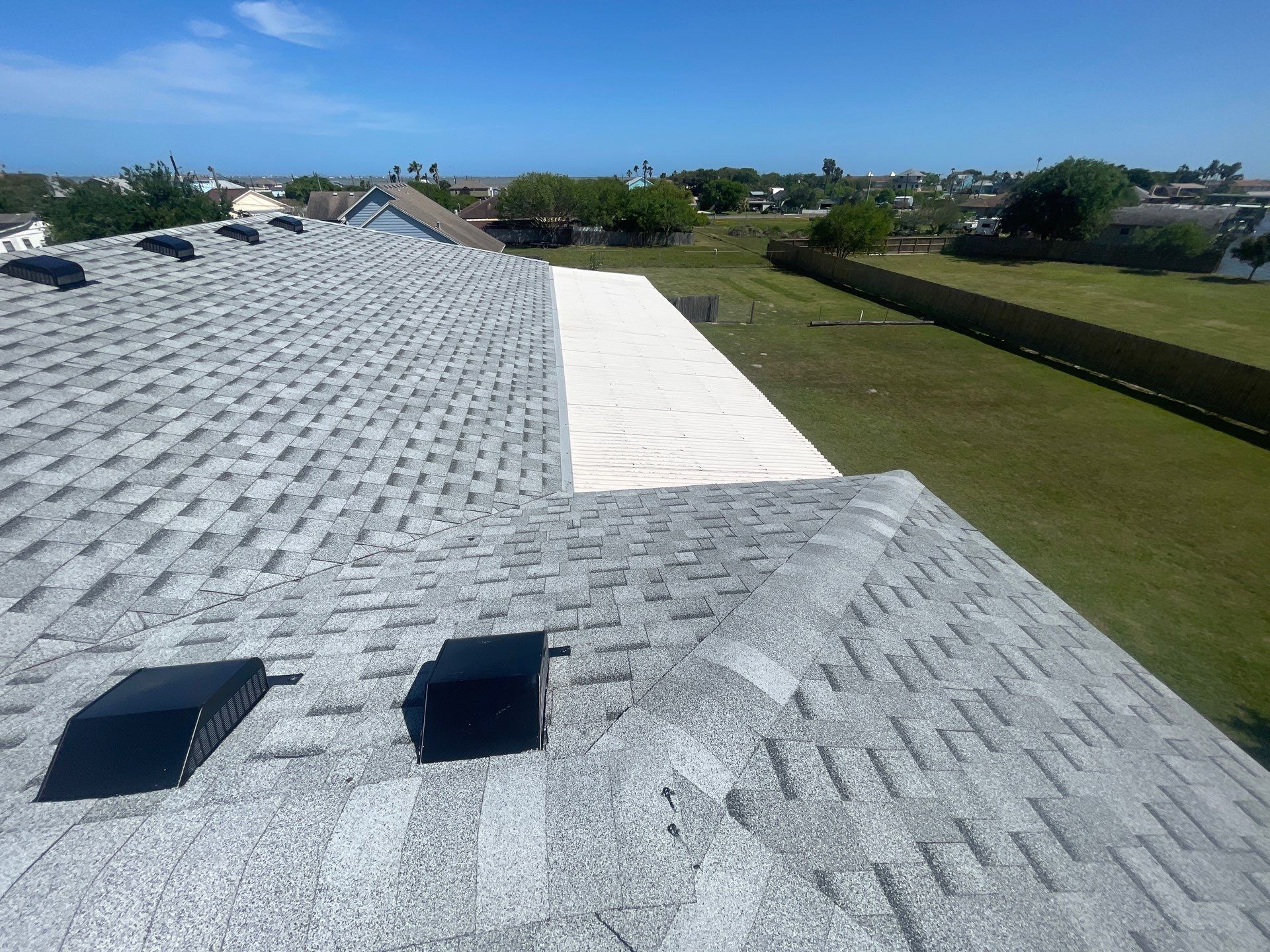 Residential Roofing Installation using IKO Cambridge Dual Gray by Lighthouse Roofing
