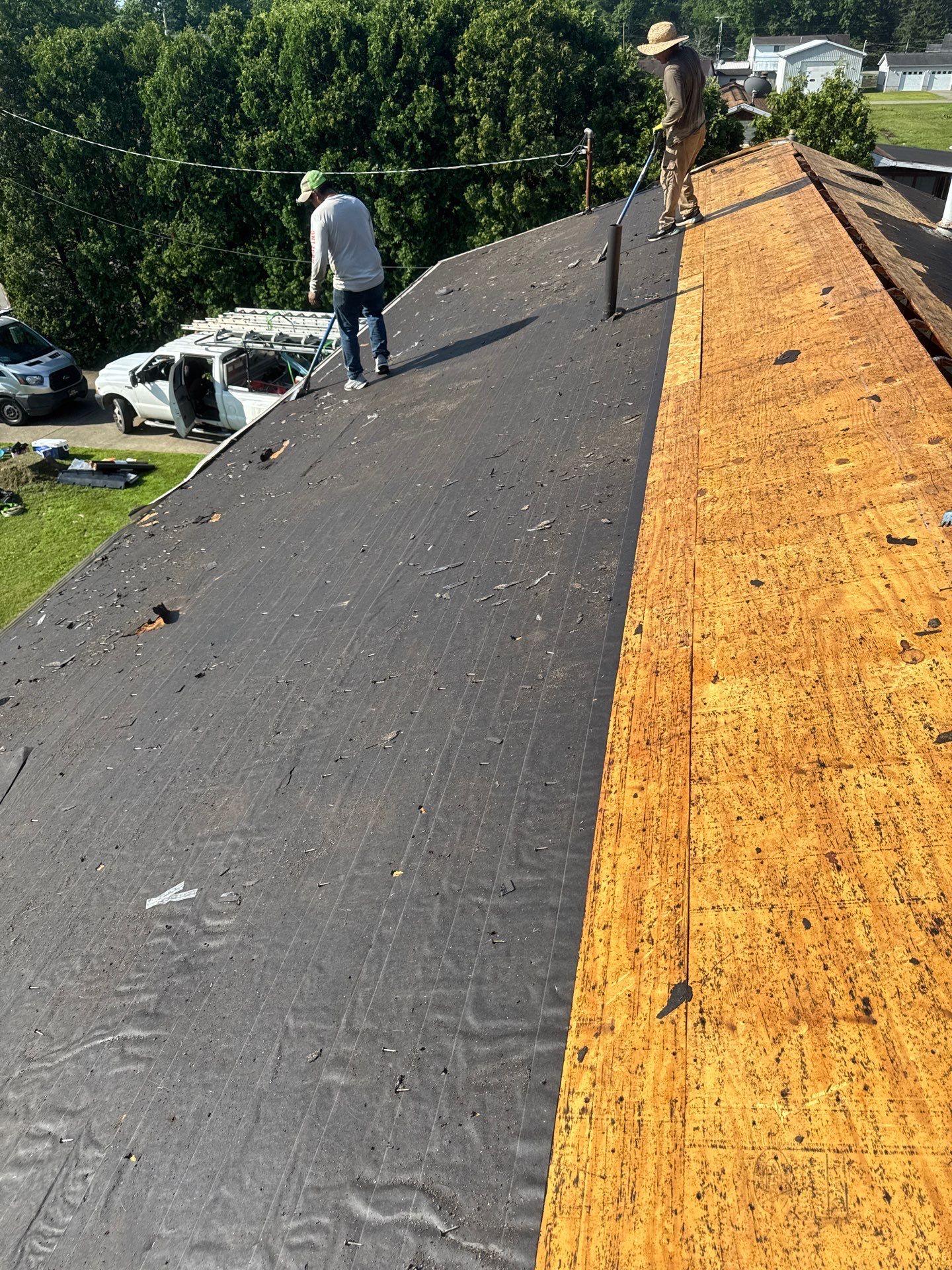 Residential Roofing Installation using GAF Timberline HDZ Barkwood by Rainstoppers Roofing
