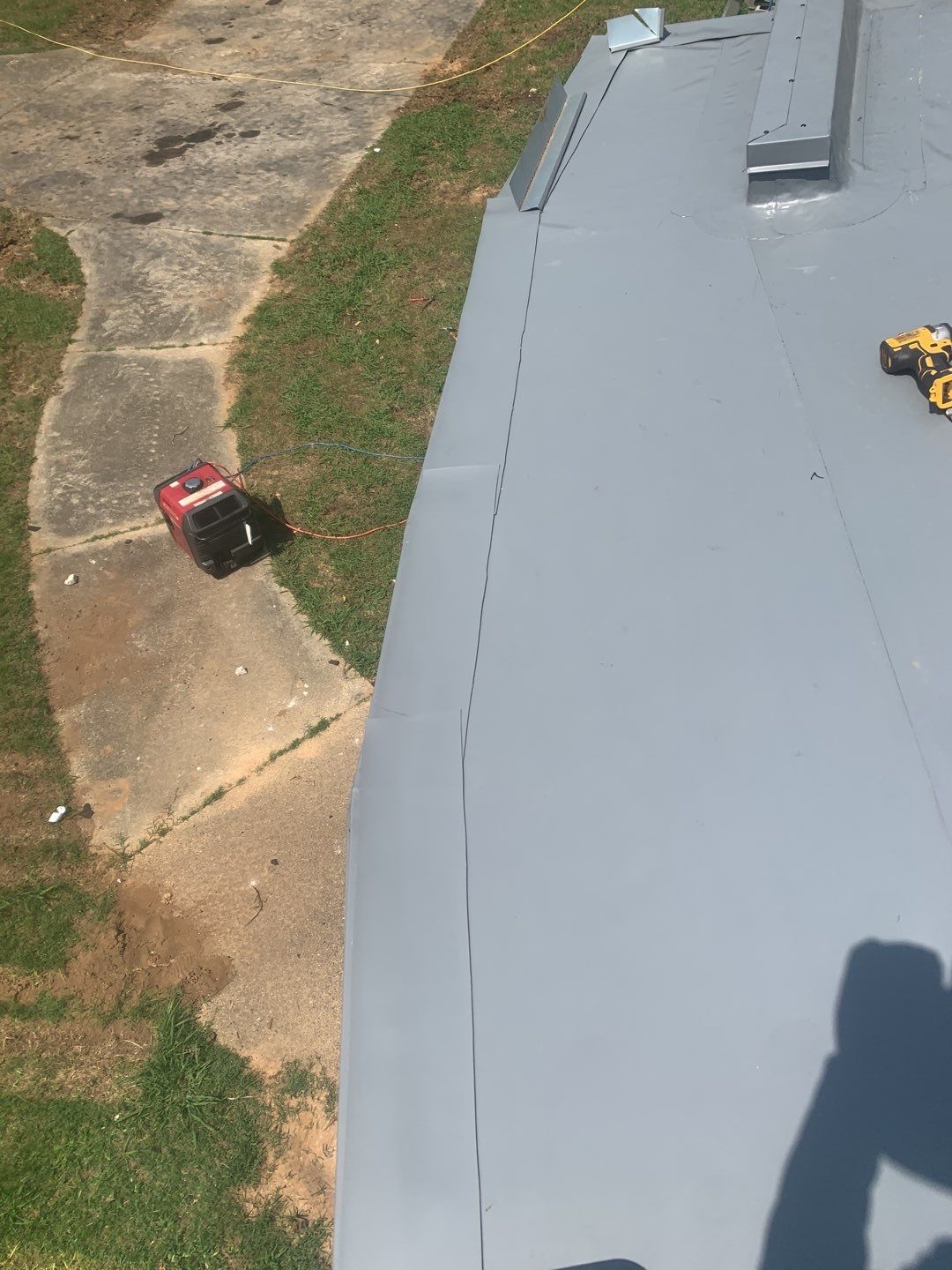 Commercial Roofing Installation using 50 mil PVC by Hostetler Roofing