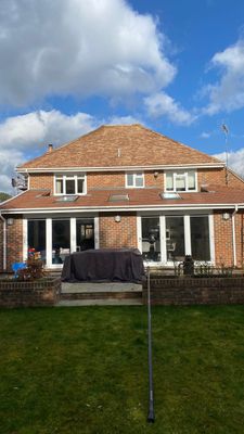 Roof and Patio Cleaning using Honda 15lpm Low Pressure Washing Machine