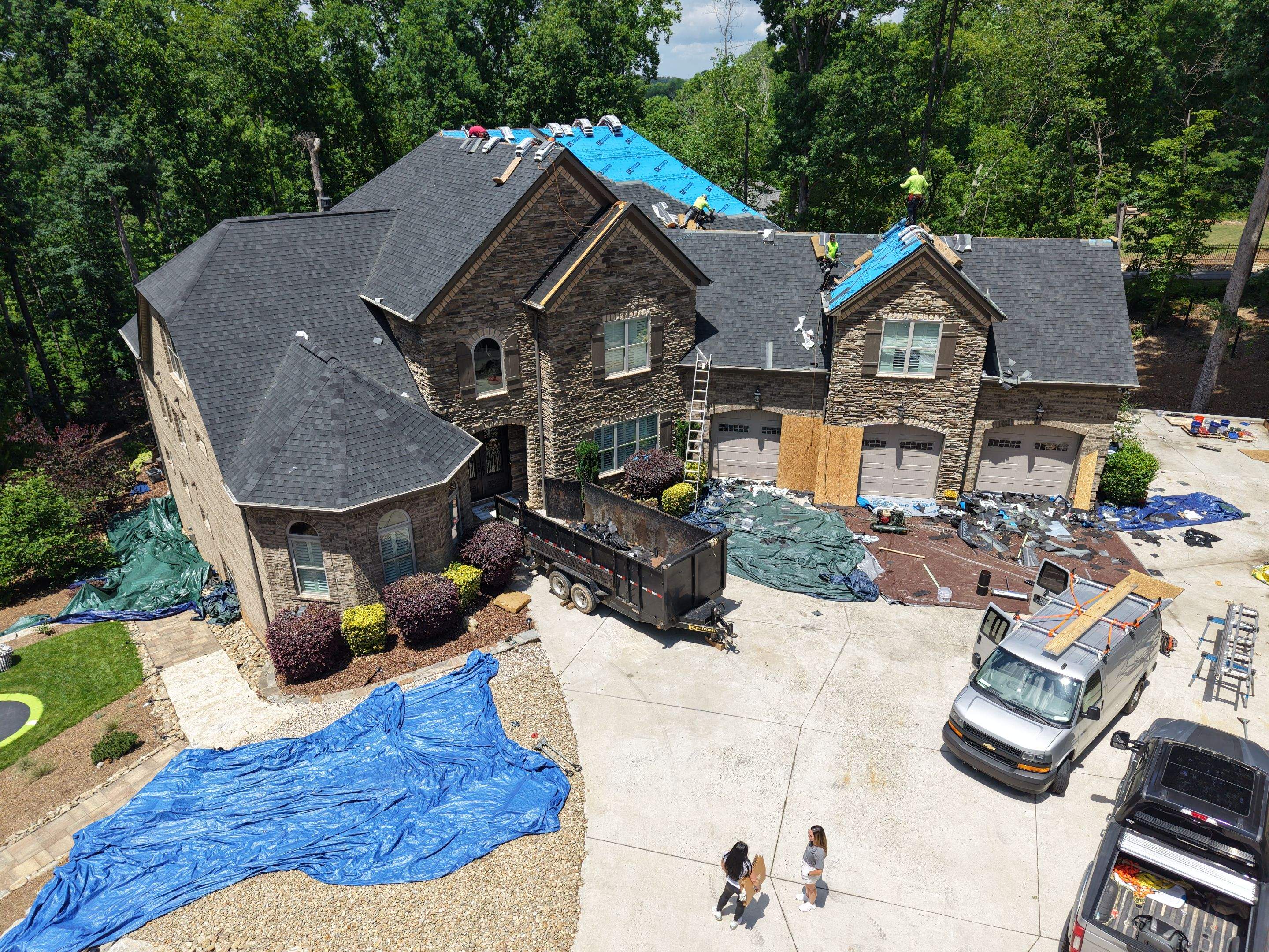 Residential Roofing Installation using TAMKO Titan XT Rustic Black by RISE Roofing & Restoration, LLC