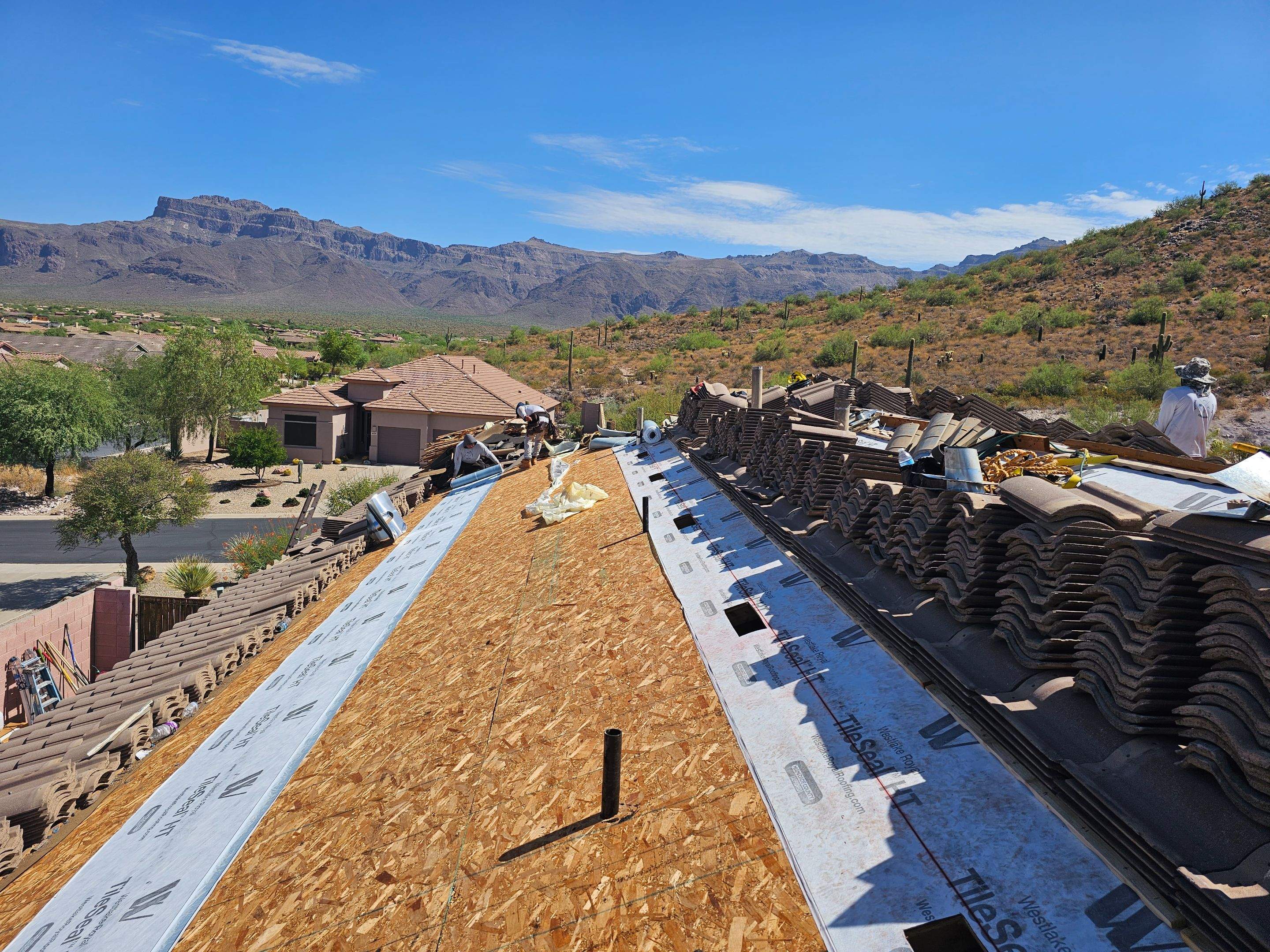 Tile Reset with brand new underlayment. by Weather-Tite Roofing