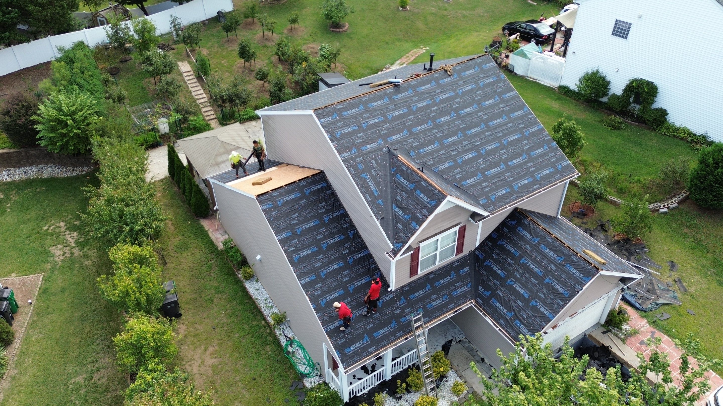 Roof replacement and interior repair by hail damage by Just Brilliant Restoration JBR