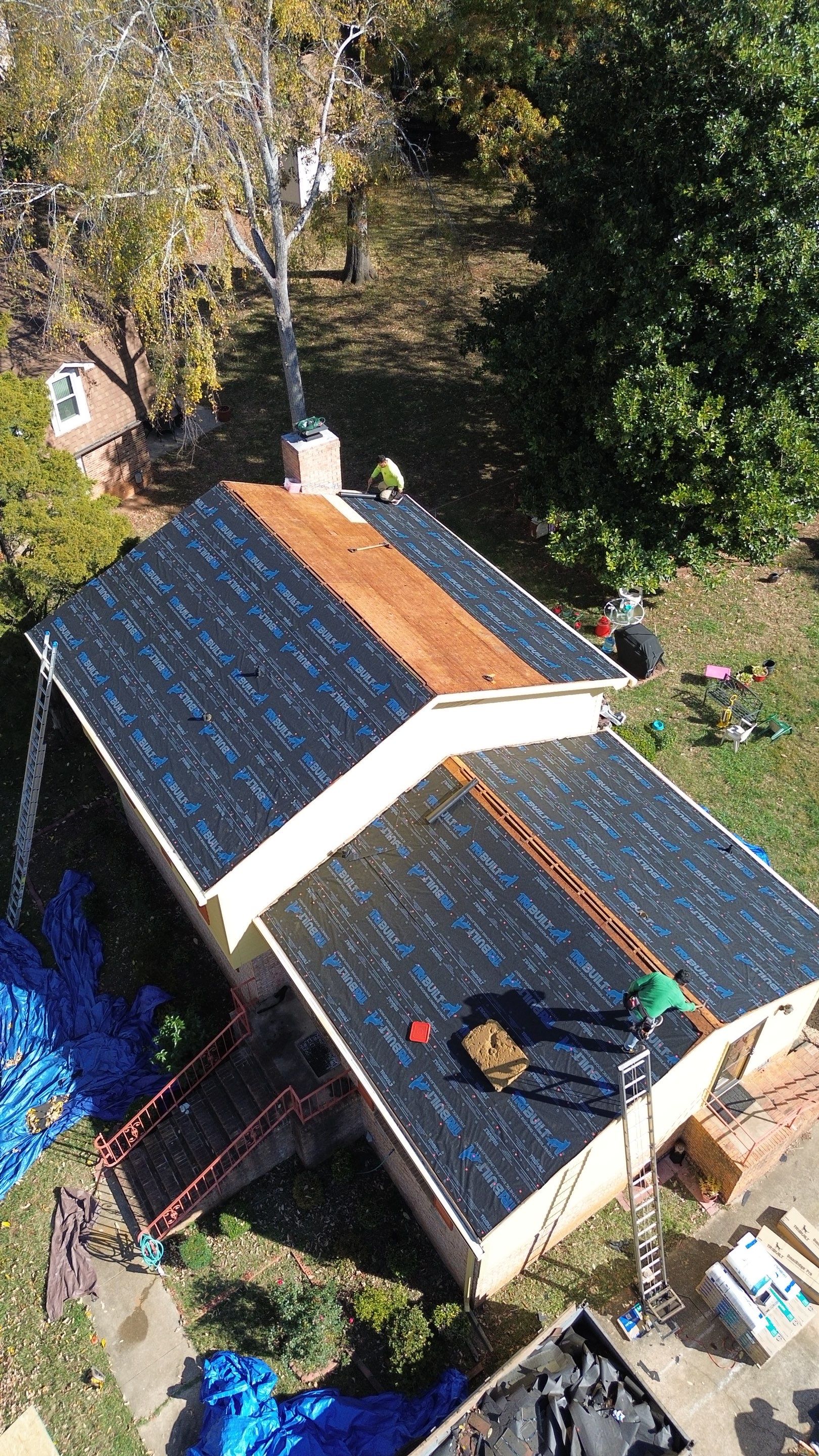 Roof replacement by wind damage by Just Brilliant Restoration JBR